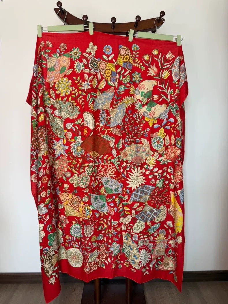 Hermes Hermes size 140*140 Stole Shawl, Size 140*140, Cashmere and Size ONE SIZE - 2 Thumbnail