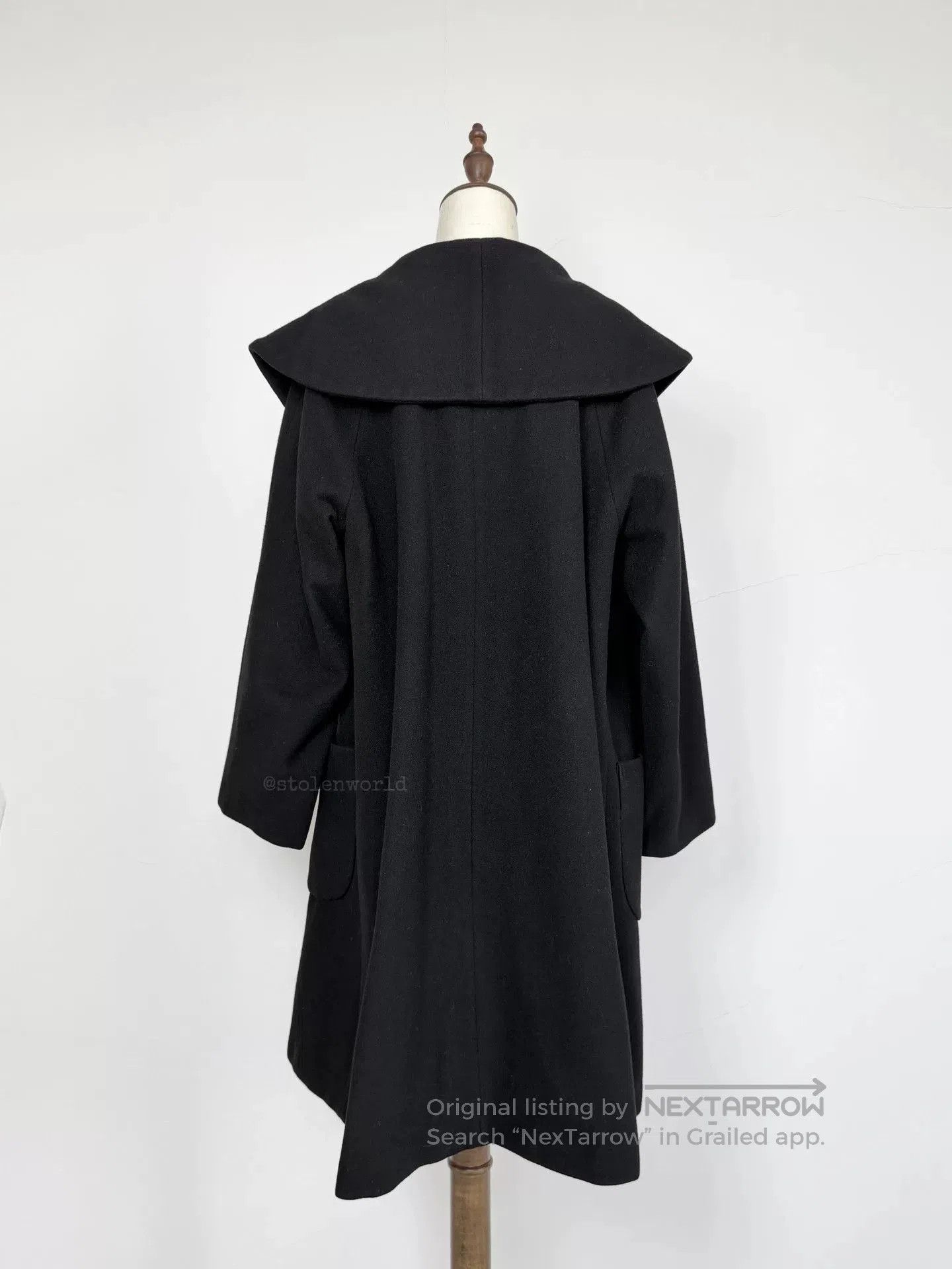 Y's Y's Wool Oversized Coat. Size L / US 10 / IT 46 - 4 Thumbnail