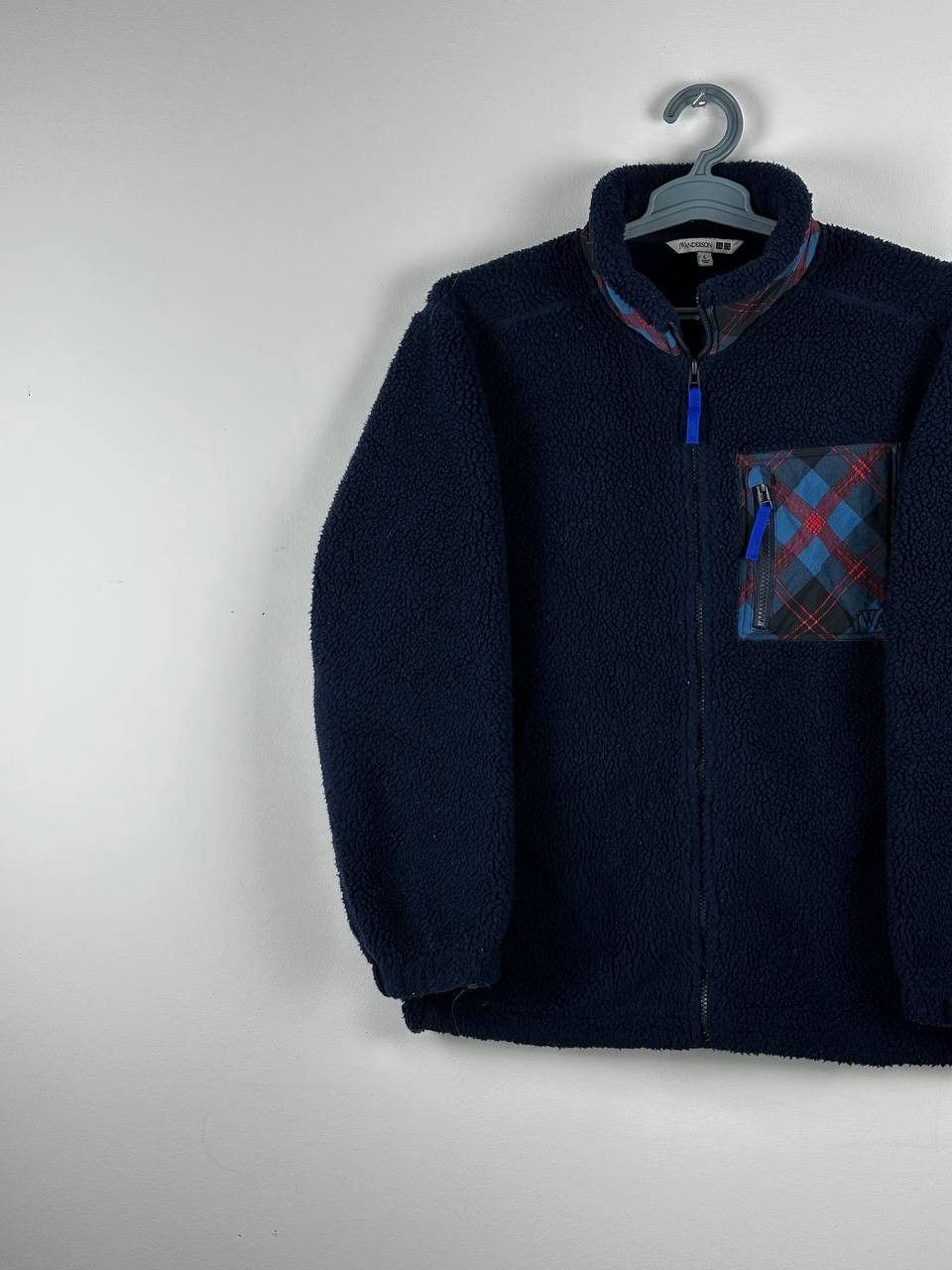 JW Anderson × Uniqlo Uniqlo J.W.Anderson Teddy Fleece Navy Zip Sweater Size US L / EU 52-54 / 3 - 2 Thumbnail