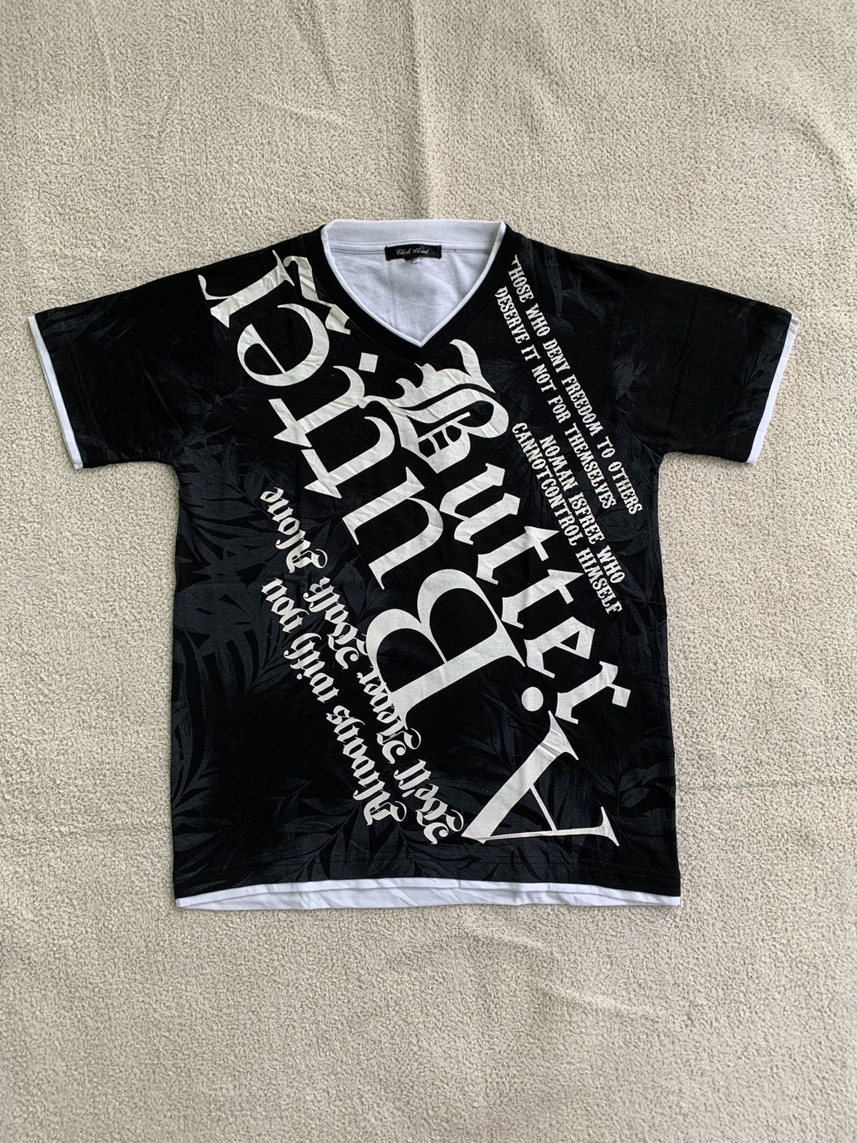 If Six Was Nine × Japanese Brand × Le Grande Bleu (L.G.B.) Poem Tshirt Clash Ahead double layered t shirt Size US M / EU 48-50 / 2 - 1 Thumbnail