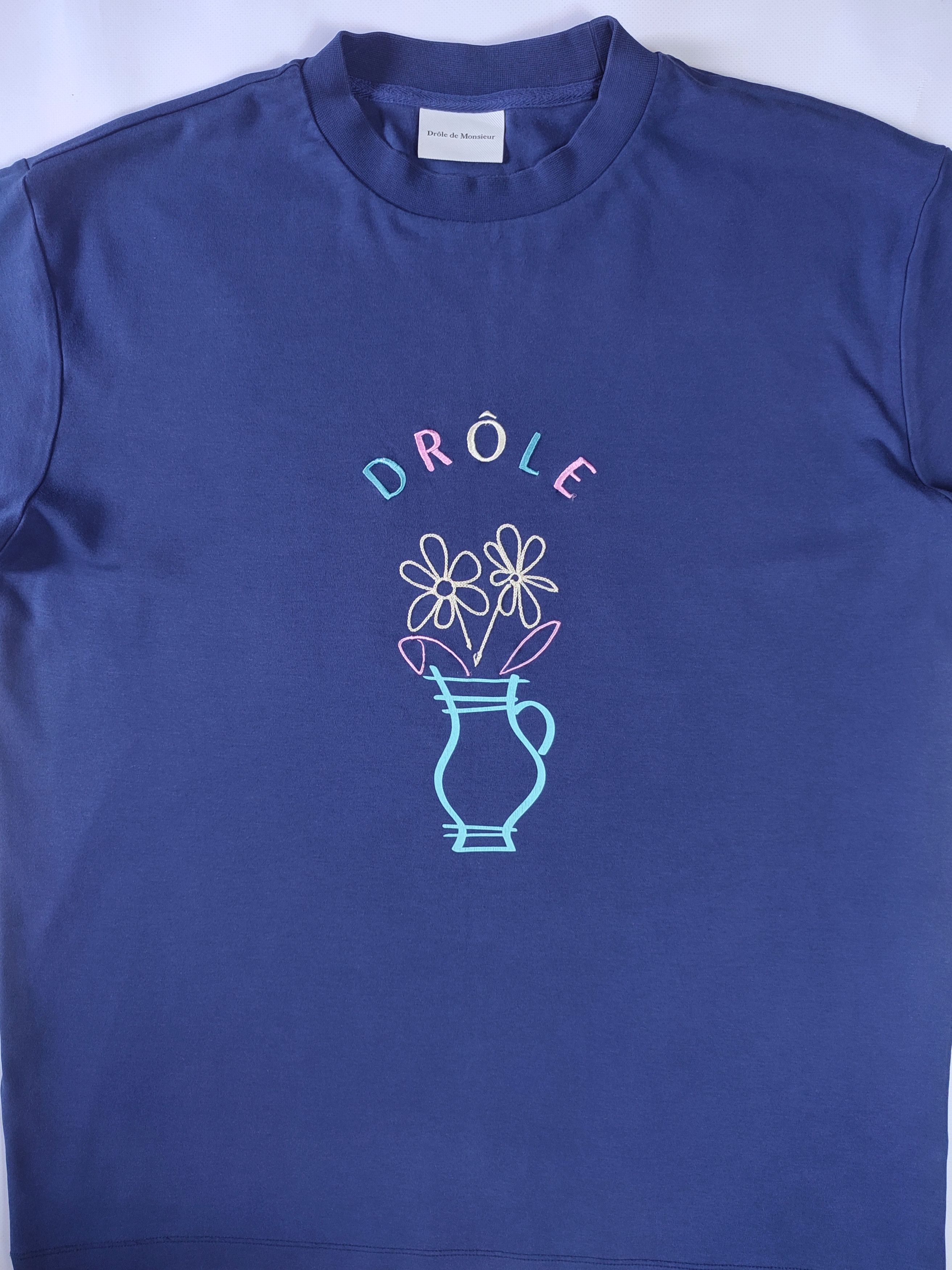 Drole De Monsieur Drole de Monsieur Flower Pot Embroidered T-shirt Size US M / EU 48-50 / 2 - 2 Thumbnail