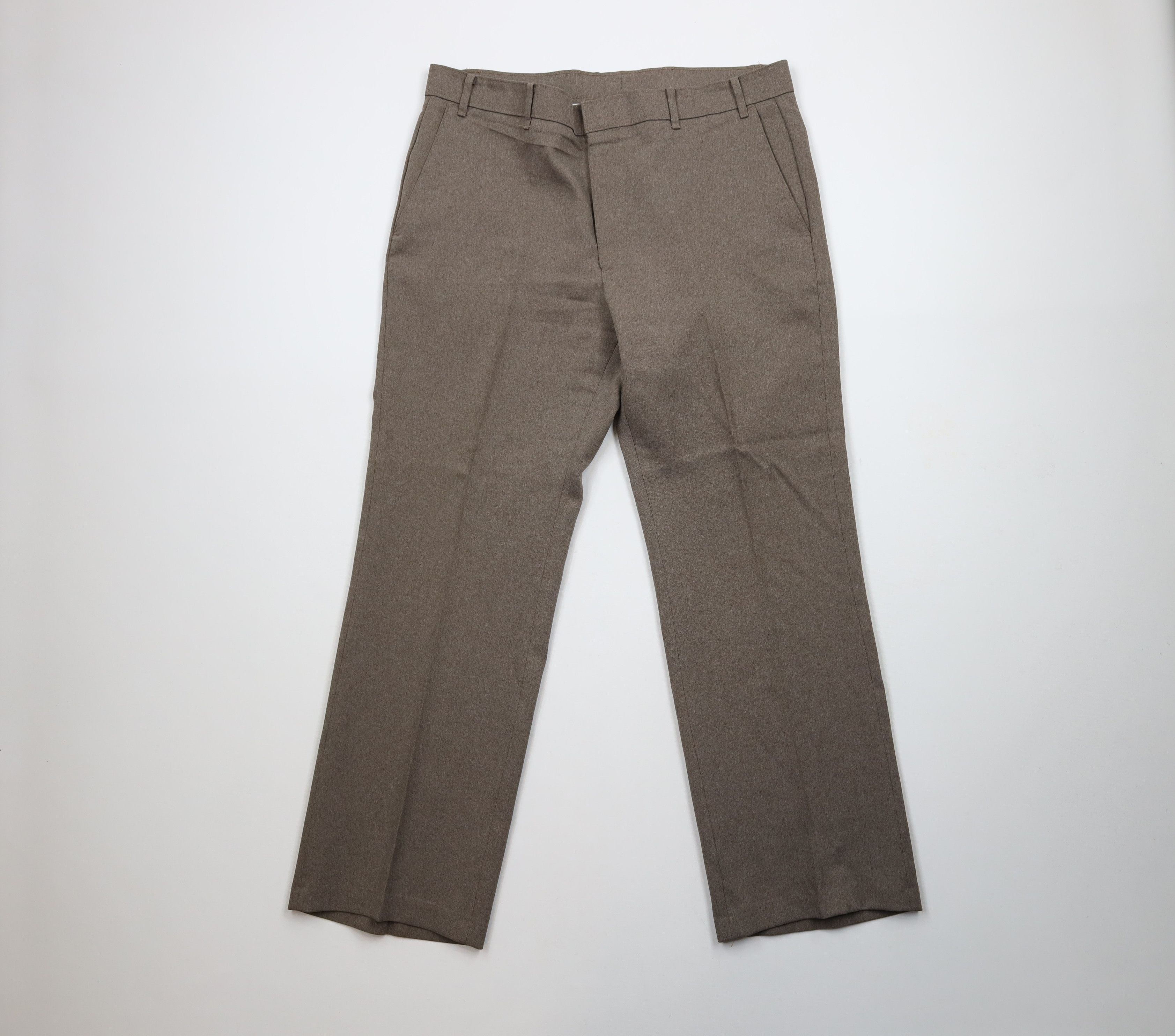 Levi's × Vintage Vintage 70s Levis Wide Leg Bell Bottoms Pants Beige USA Size US 38 / EU 54 - 1 Thumbnail