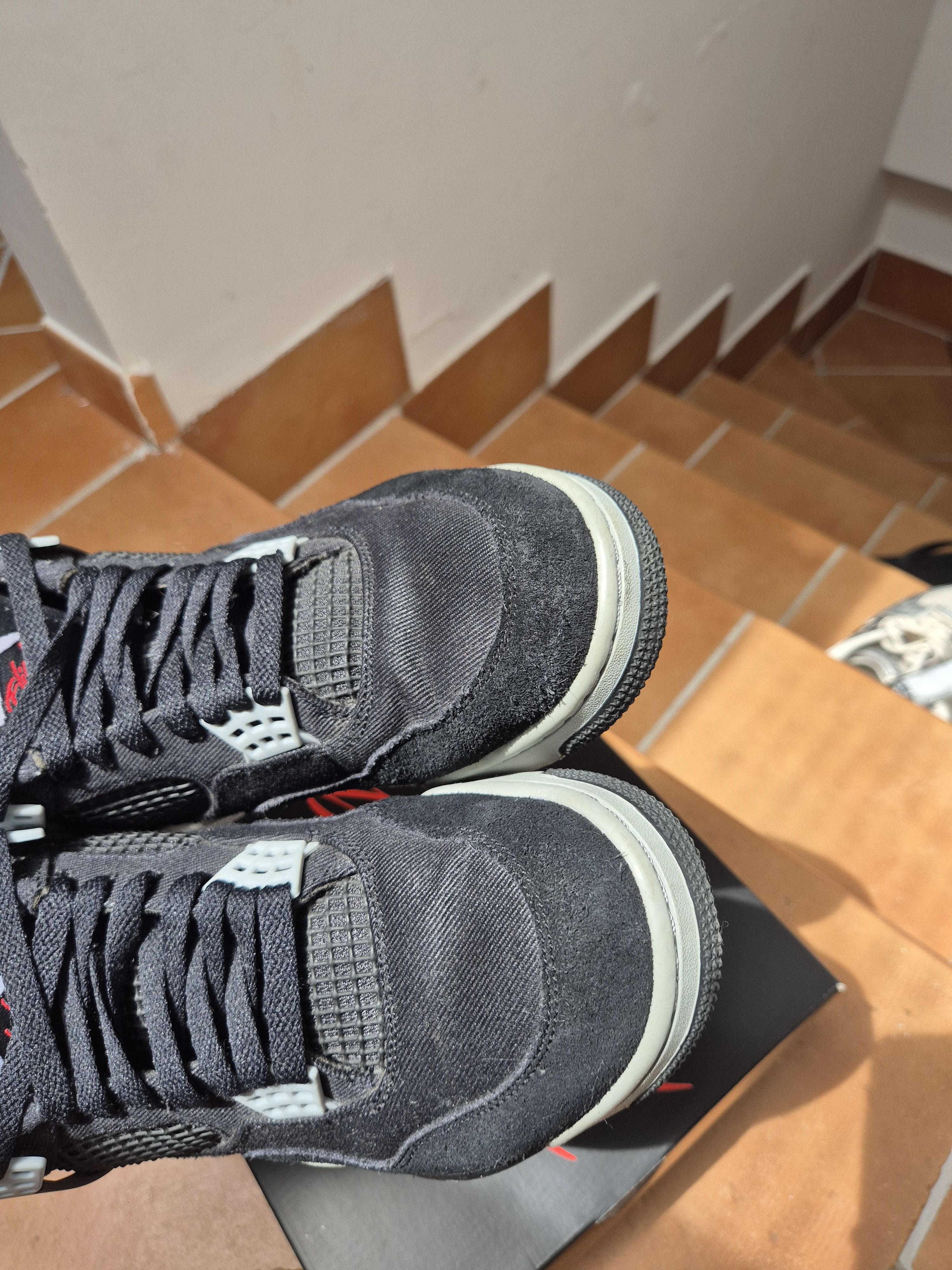Jordan Brand Jordan 4 black canvas Size US 10 / EU 43 - 4 Thumbnail