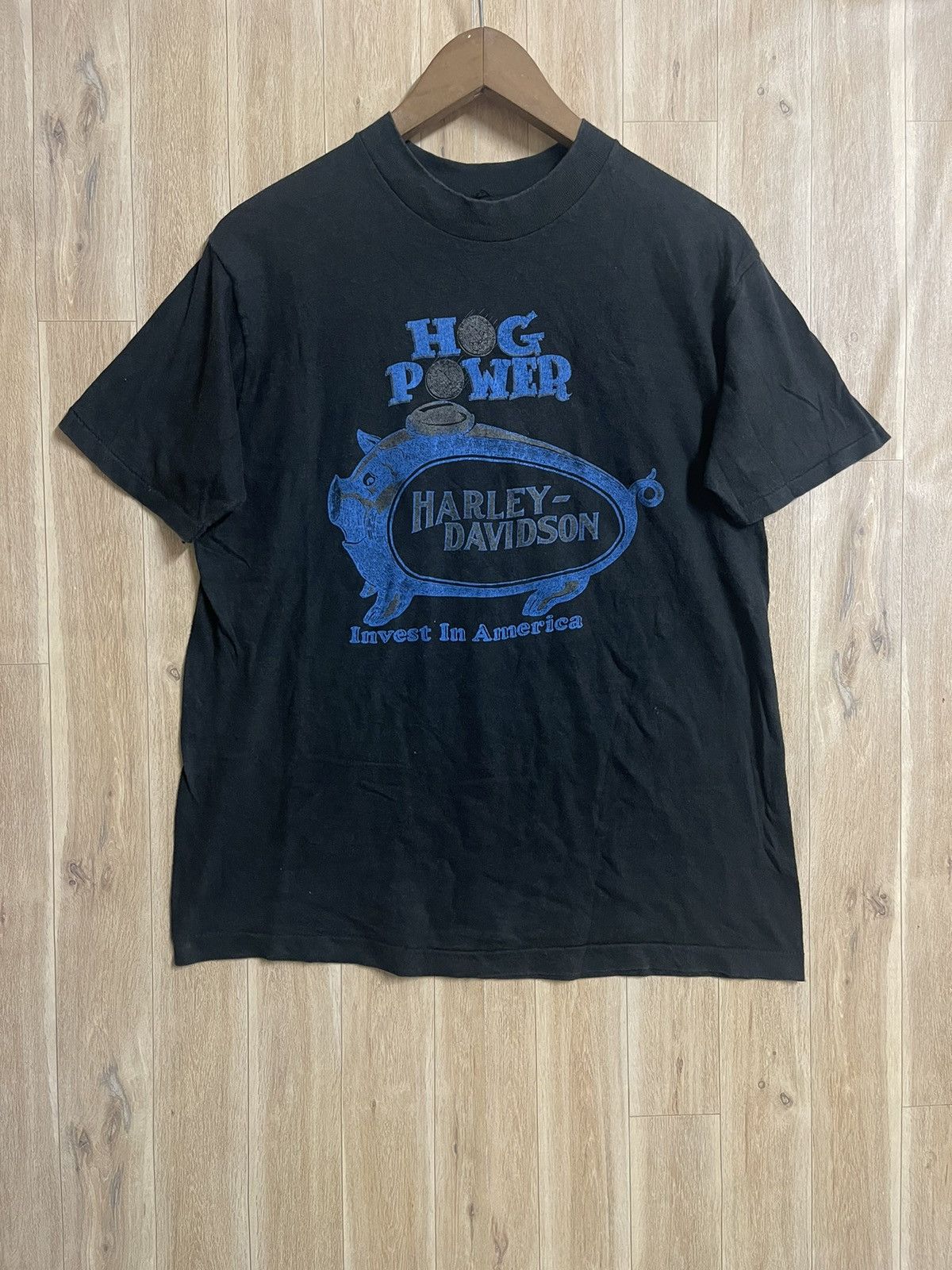 Harley Davidson × Vintage Ultra Rare Vintage 70’s Harley Davidson T shirt L 3D HOG Size US L / EU 52-54 / 3 - 10 Thumbnail