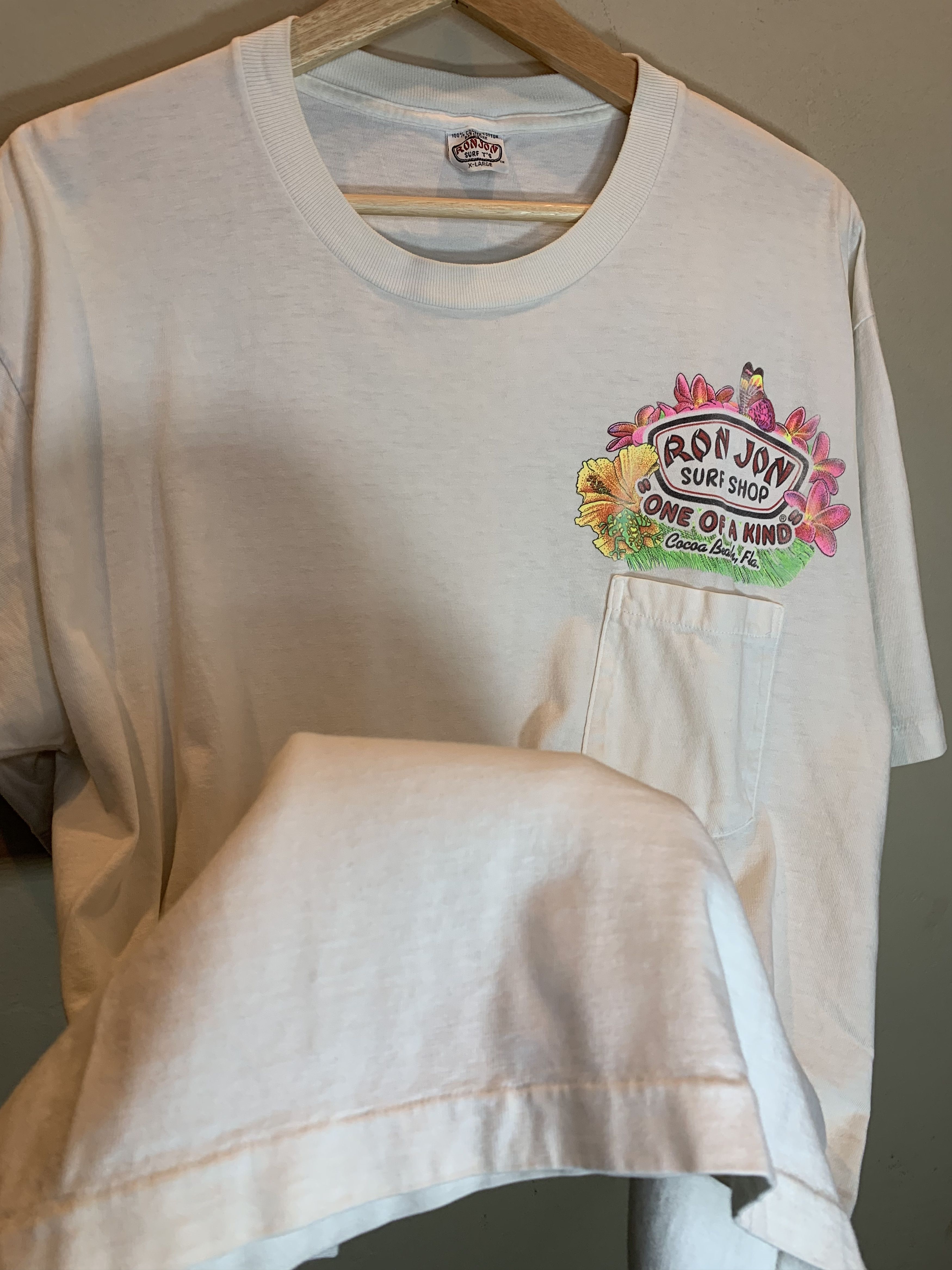 Ron Jon Surf Shop *RARE* Vintage 80s Ron Jon Surf Shop Single Stitch T-Shirt Size US XL / EU 56 / 4 - 7 Thumbnail