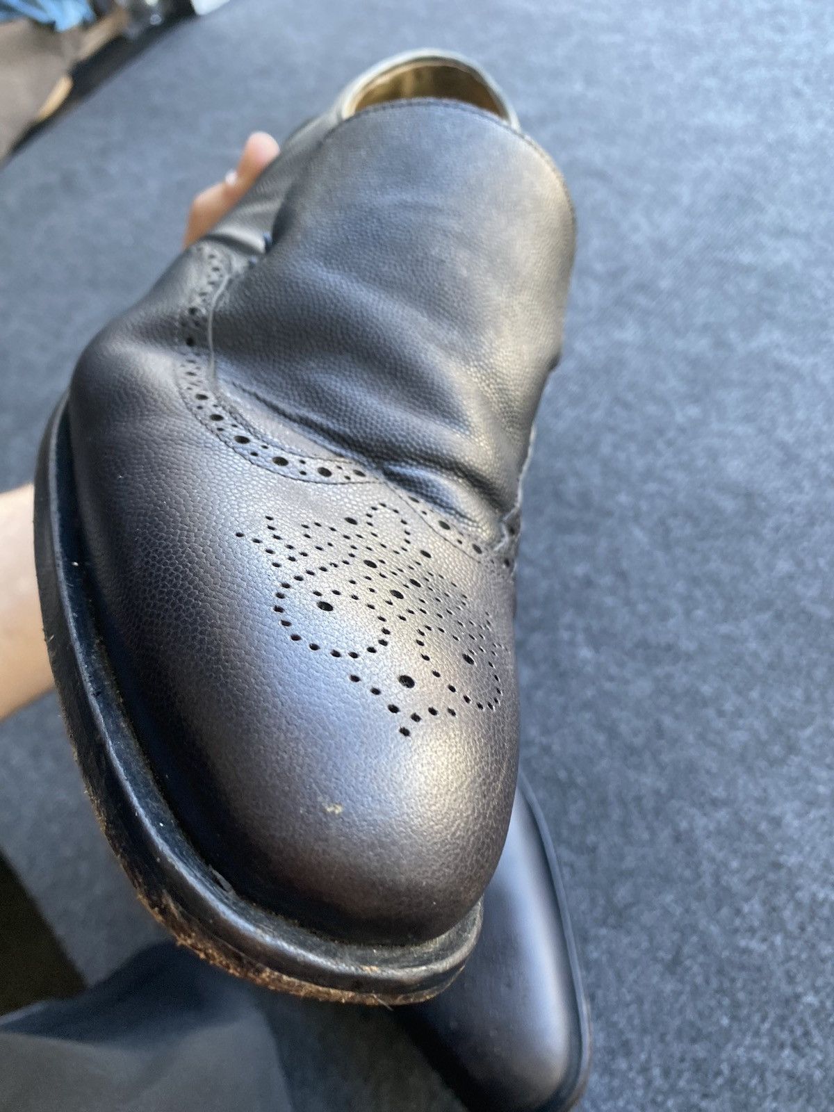 Oliver Sweeney 🔥Rare Oliver Sweeney black leather brogue slip on boots US12 Size US 12 / EU 45 - 16 Thumbnail
