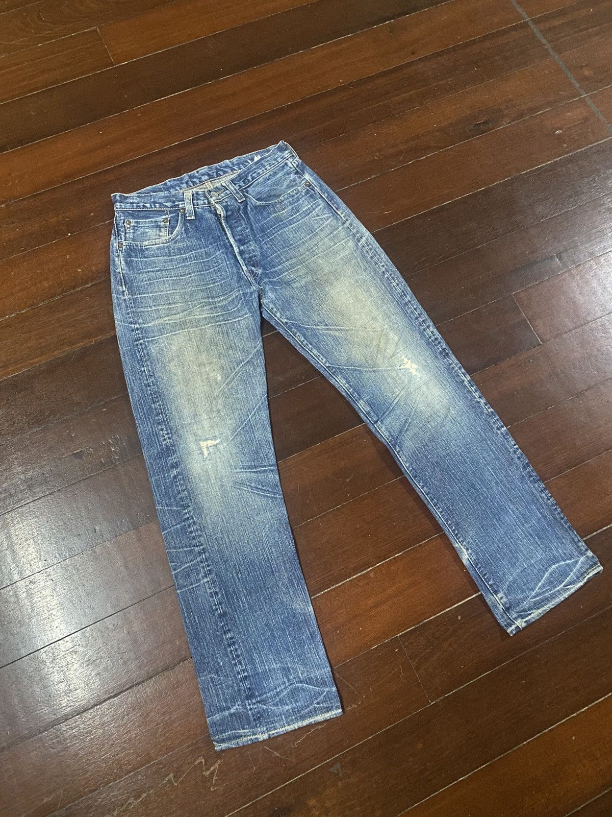Sugar Cane Rare vintage SUGAR CANE OKINAWA JEAN distressed rework boro Size US 31 - 2 Thumbnail