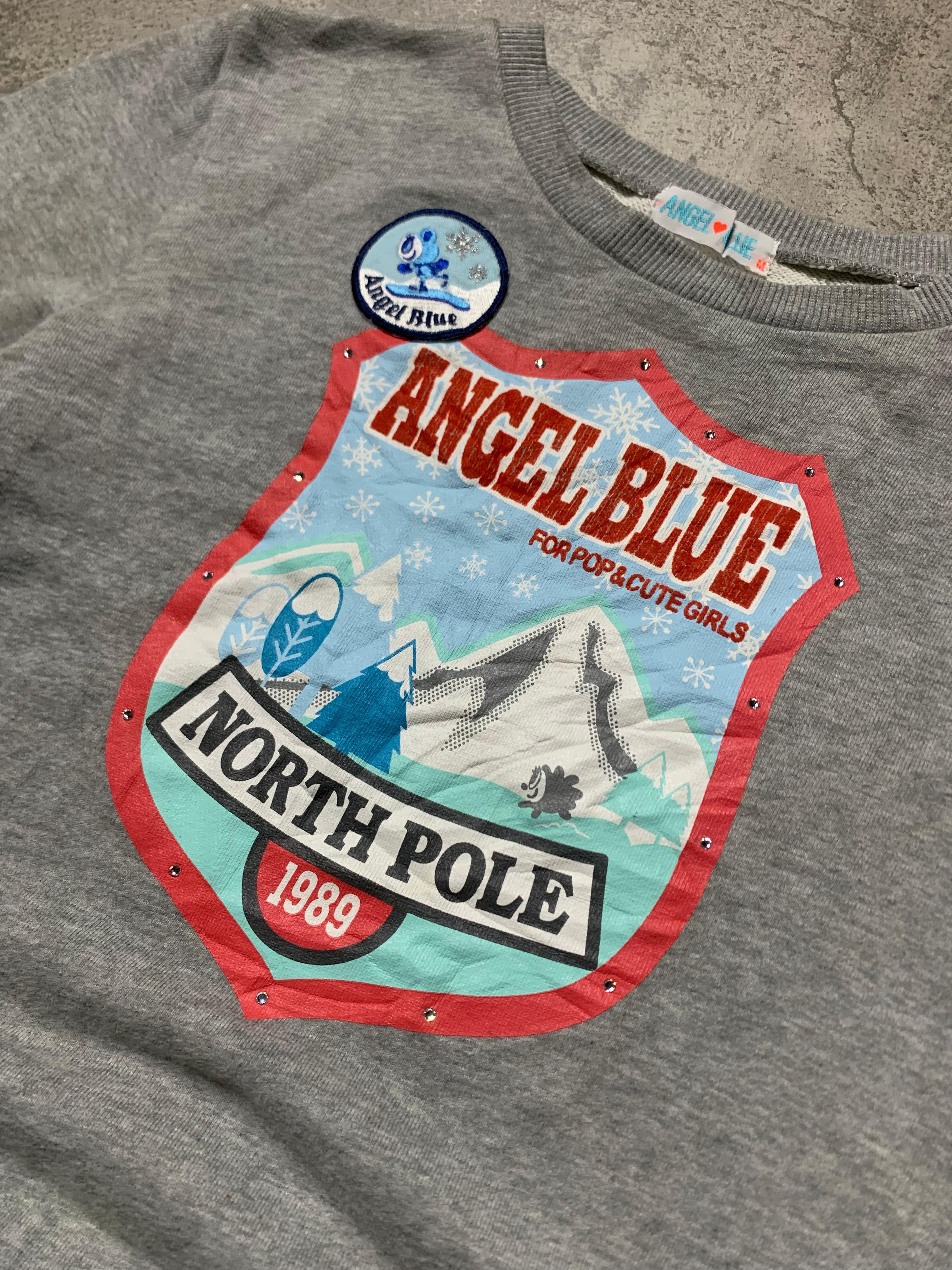 Hysteric Glamour 2000s Angel Blue - Snow Pop Cute Girls Sweatershirt Size M / US 6-8 / IT 42-44 - 4 Thumbnail