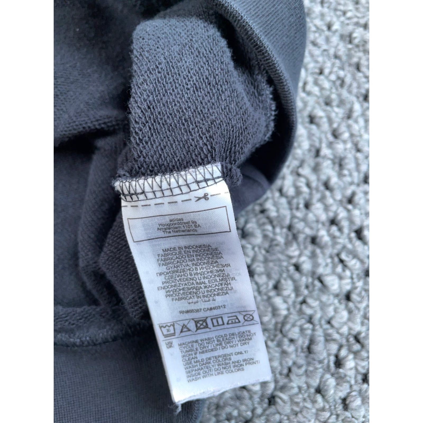 Adidas adidas Hoodie Women 2X Black Trefoil Logo Sweatshirt Drawstring Crew Neck Heavyweight Pullover Activewear Hip Hop Retro Womens Size XXL / US 16-18 / IT 52-54 - 4 Thumbnail