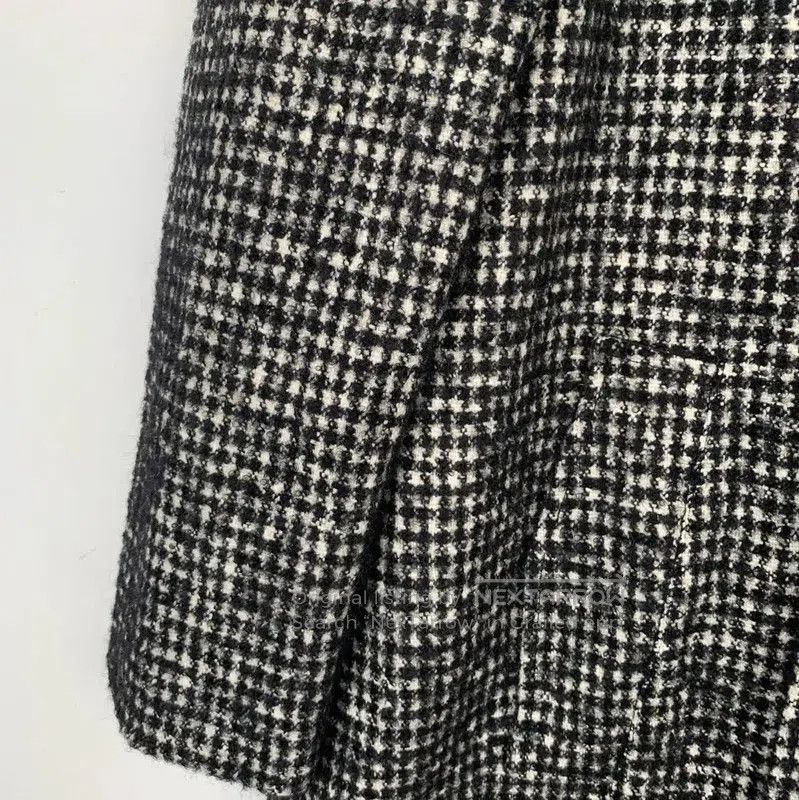 Yves Saint Laurent YSL Color-Block Wool Blend Women's Coat . Size XS / US 0-2 / IT 36-38 - 4 Thumbnail