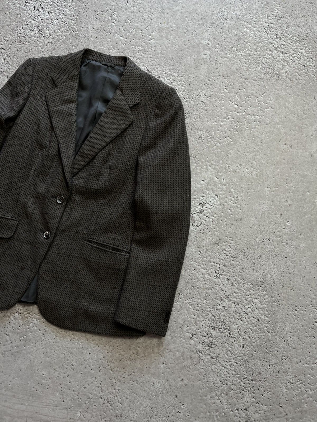 Belvest × Vintage Belvest Italy men’s blazer jacket wool checkered vintage 90s Size 34R - 2 Thumbnail