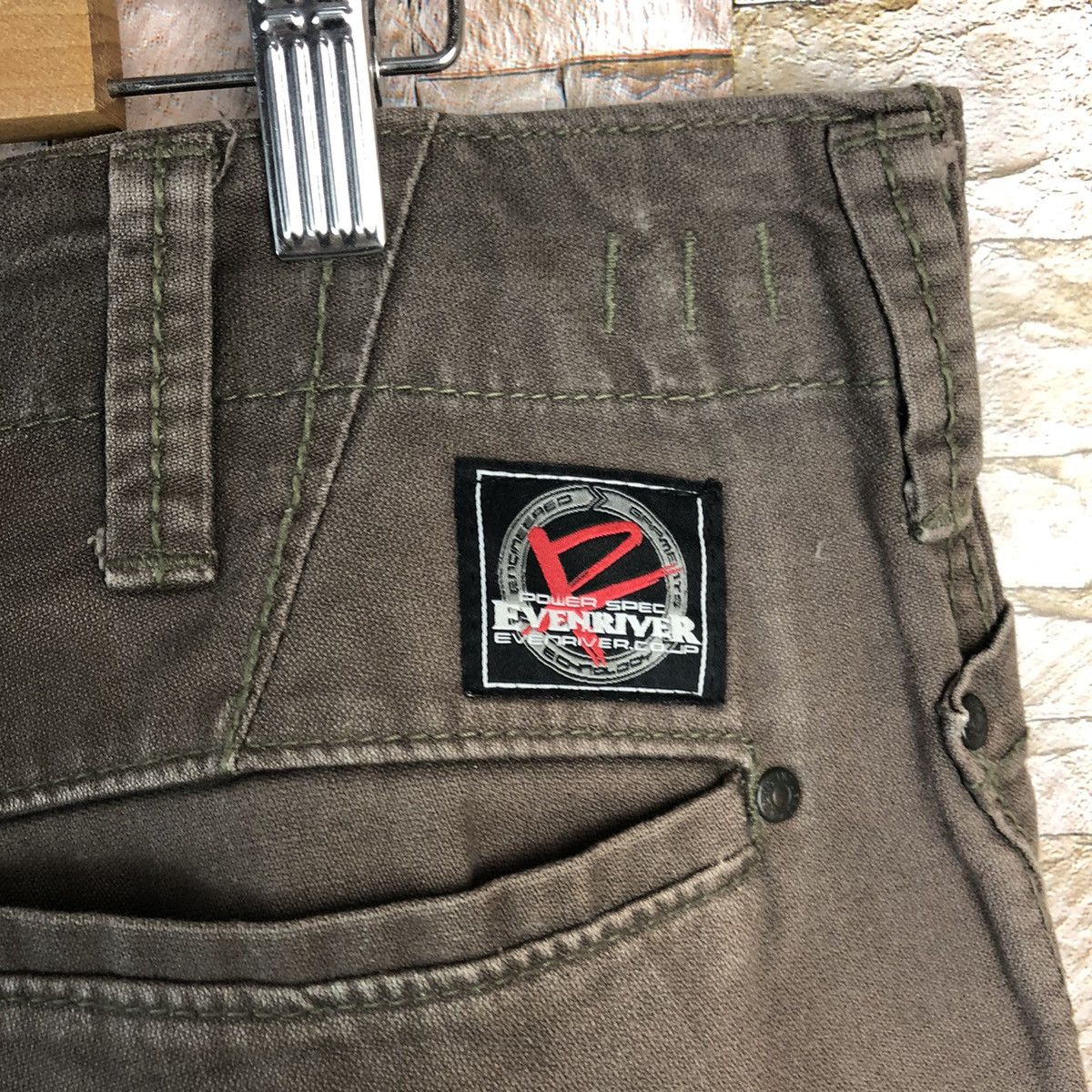 Japanese Brand Even River Brown Cargo Multipocket Pants #A629 Size US 37 - 20 Thumbnail