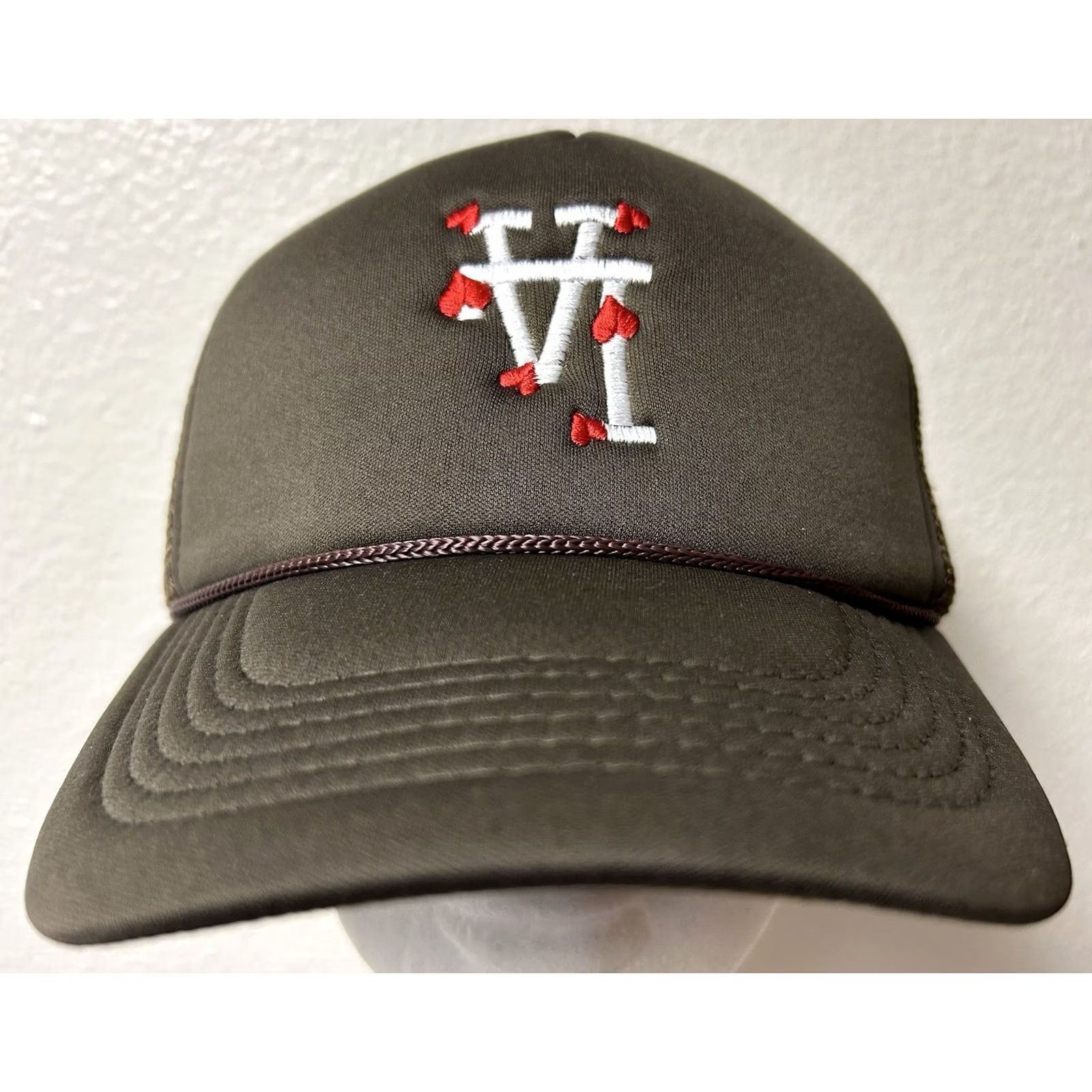 Vintage VINTAGE Lost Love NYC Upside Down LA Snapback Hat Black Embroidered Size ONE SIZE - 2 Thumbnail