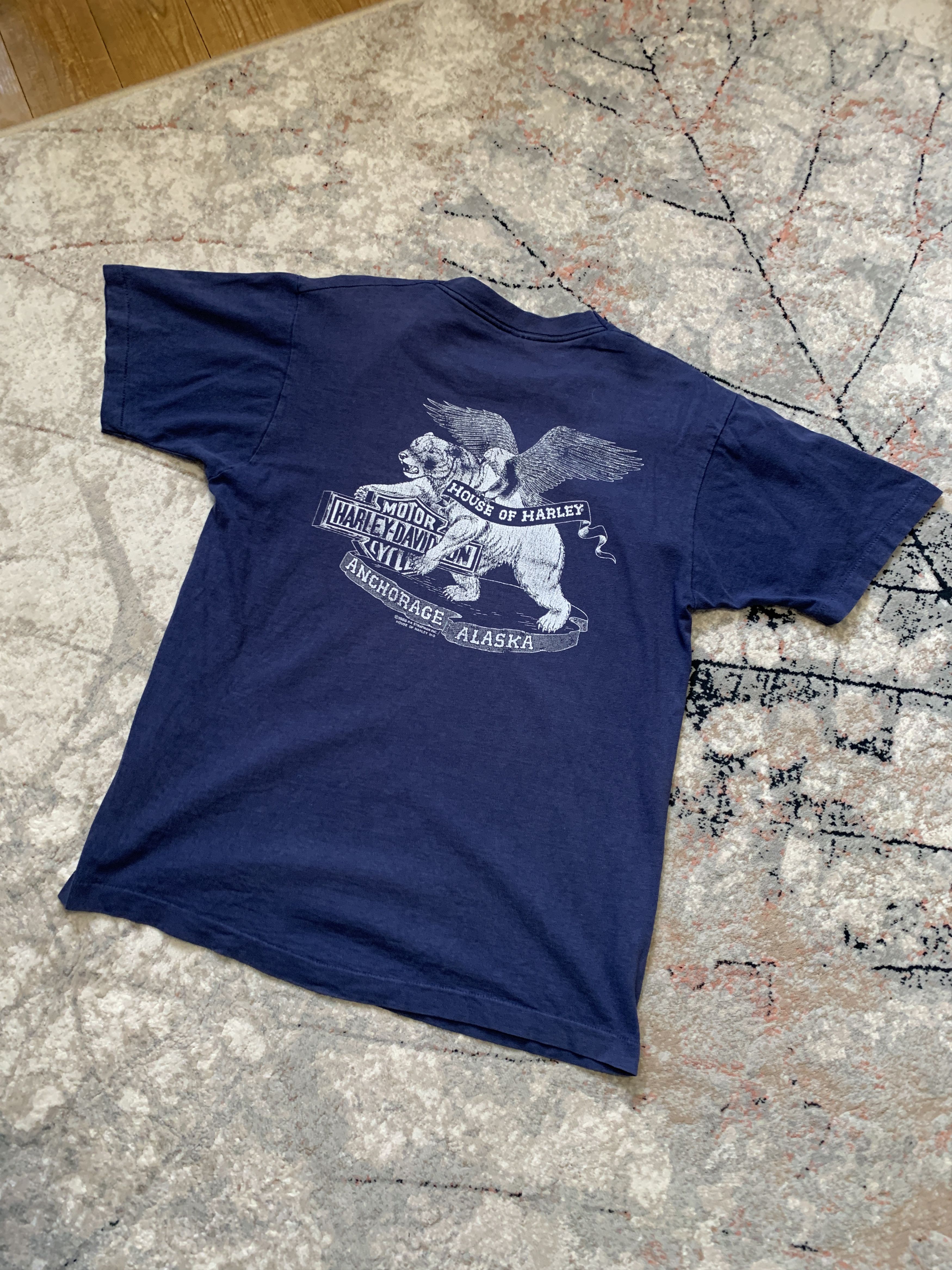 Fruit Of The Loom Harley-Davidson 1988 House Of Harley Vintage Tee Size US L / EU 52-54 / 3 - 11 Thumbnail