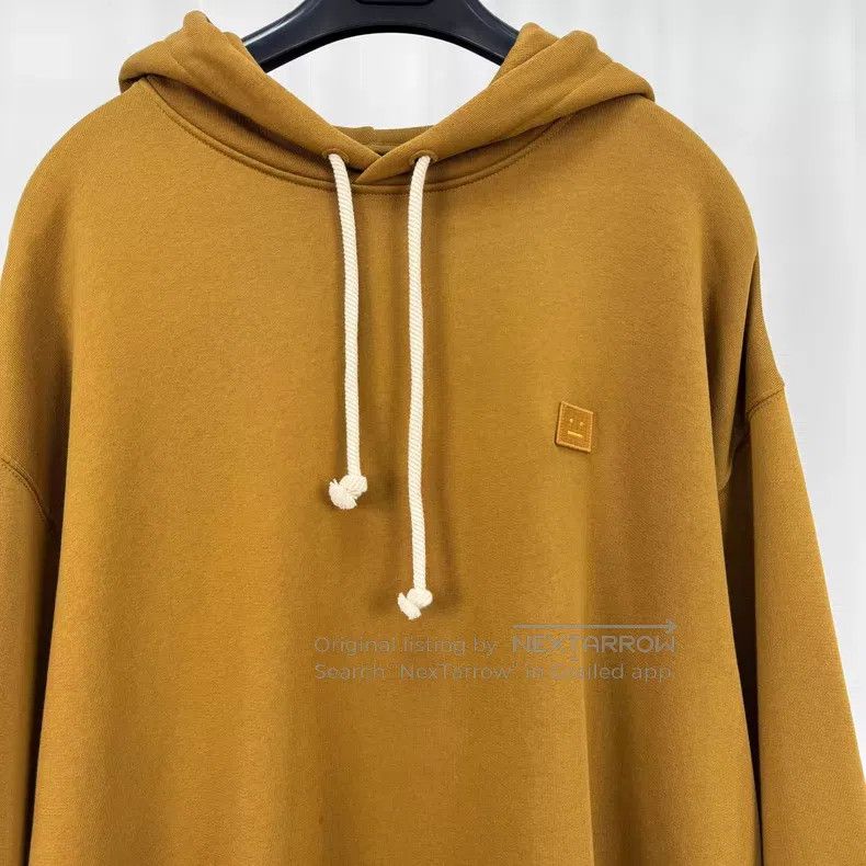 Acne Studios Acne Studios Ginger Yellow Embroidered Smile Hoodie Size US M / EU 48-50 / 2 - 3 Thumbnail
