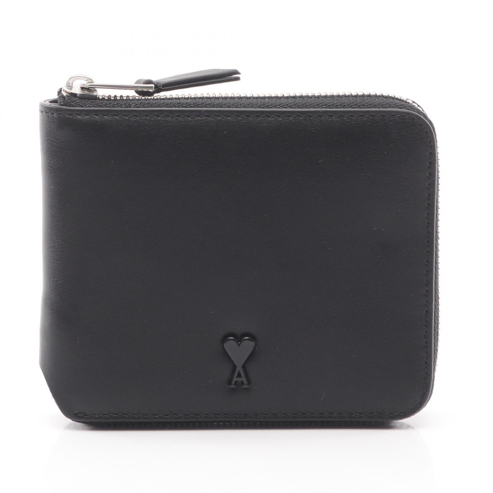 AMI Ami AMI Ami De Coeur Leather Wallet Leather Short Wallet USL704.AL0138001 DUTY FREE for USA Size ONE SIZE - 1 Thumbnail