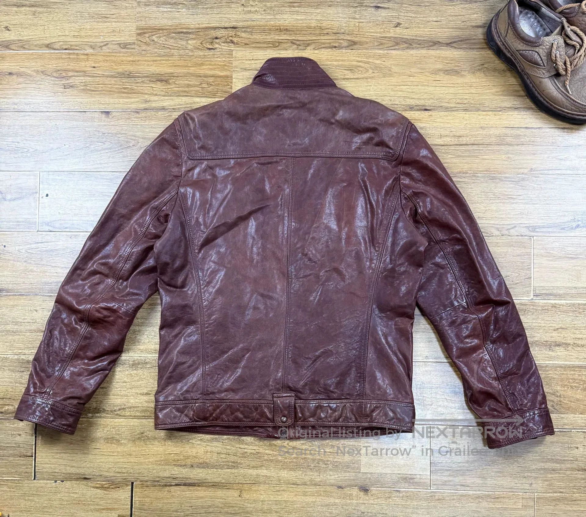 Hugo Boss BOSS Men's Leather Jacket M65 Style. Size US M / EU 48-50 / 2 - 2 Thumbnail