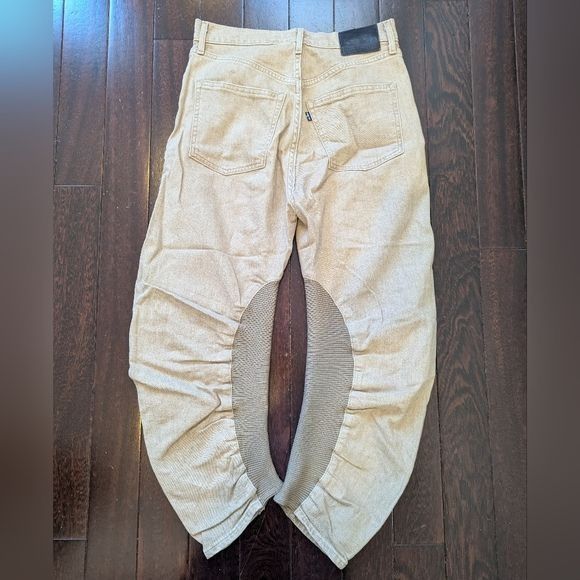 Levi's Levi's Made & Crafted Barrel Crop Denim Jeans - Beige Size 25" / US 0 / IT 36 - 5 Thumbnail