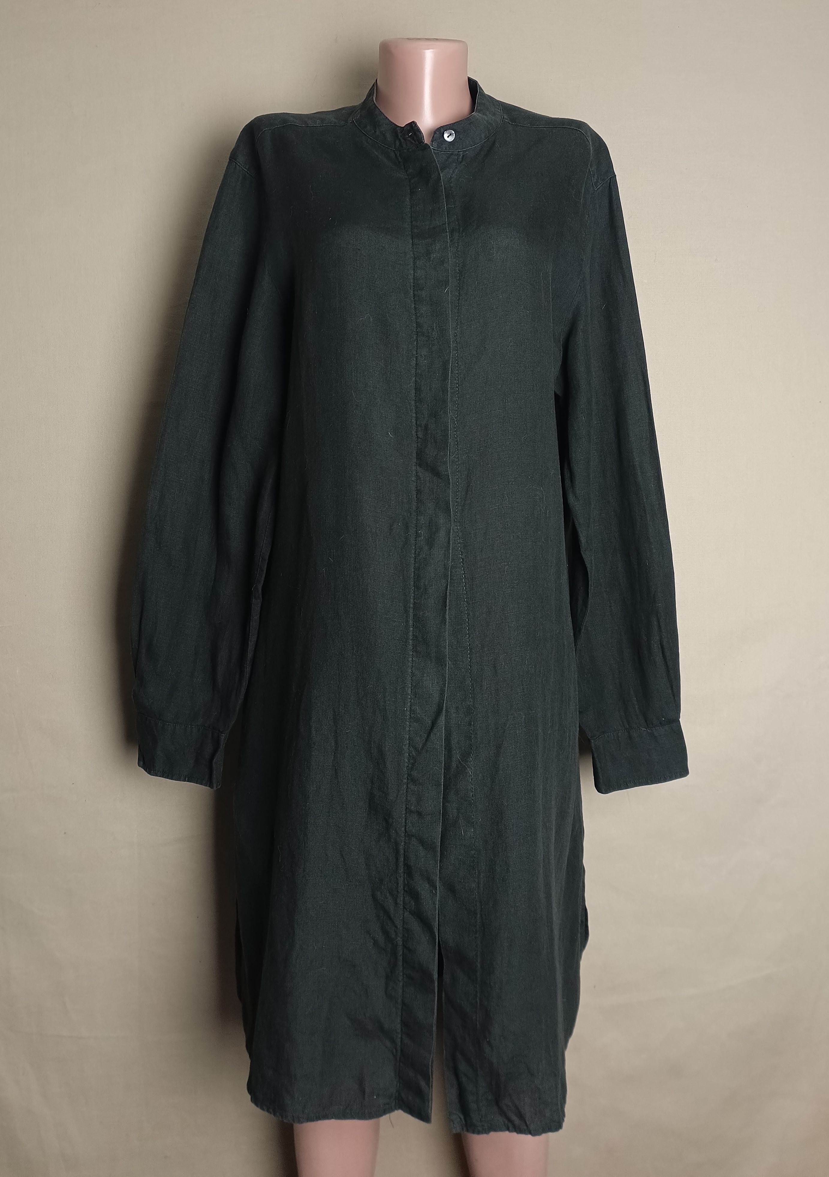 Max Mara MAX MARA Pure Linen Black Light Dress EU42 US12 Size XL / US 12-14 / IT 48-50 - 1 Thumbnail