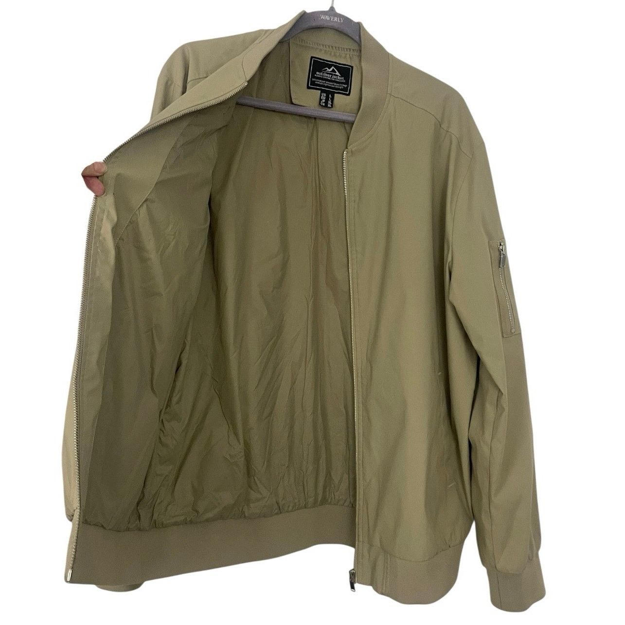 Other Outdoor Jacket Vintage Beige Zip Up Windbreaker Jacket Size L / US 10 / IT 46 - 7 Thumbnail