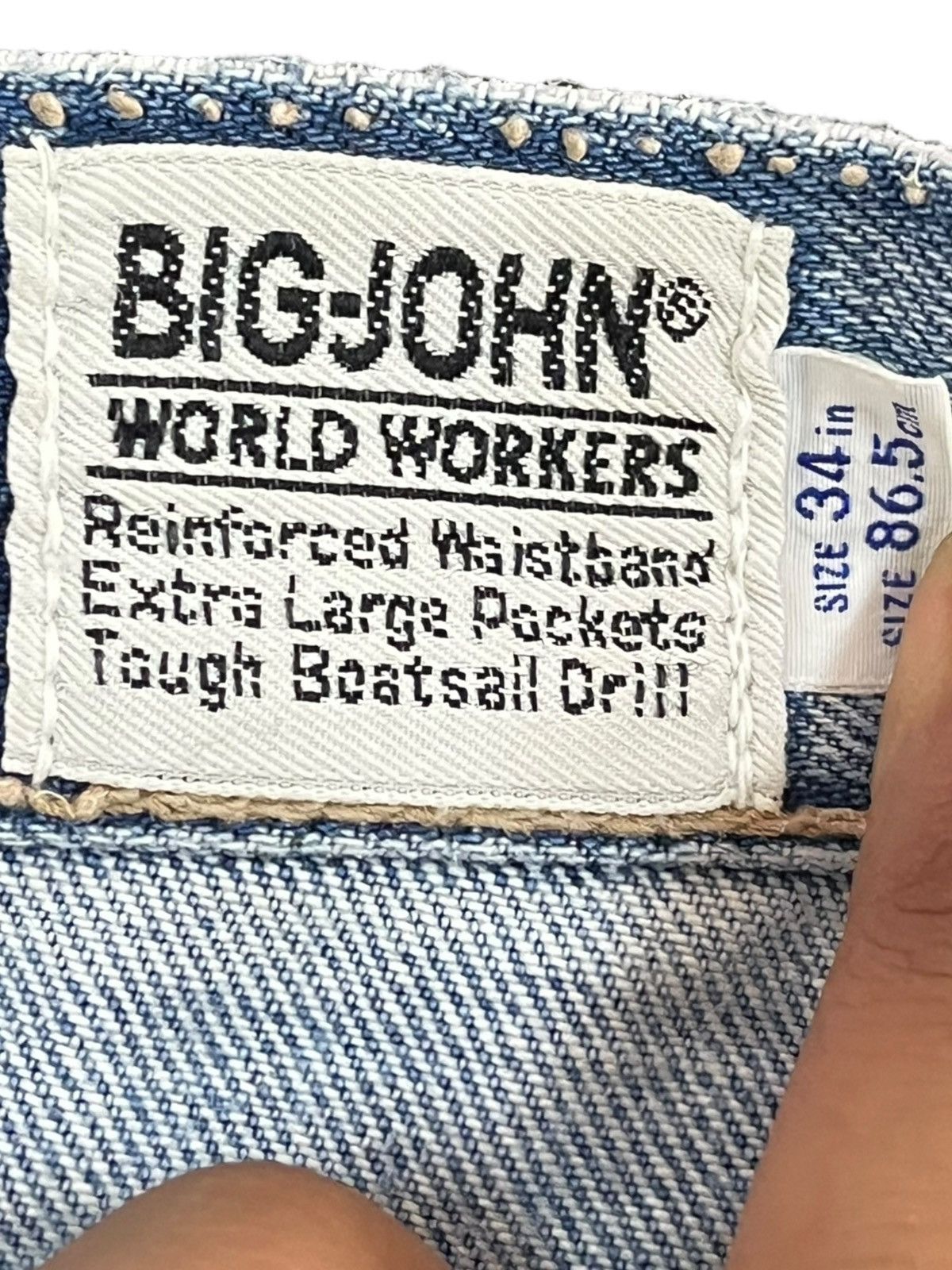 Beauty Beast × Big John × If Six Was Nine Vintage Big John Baggy Faded Denim Size US 32 / EU 48 - 5 Thumbnail