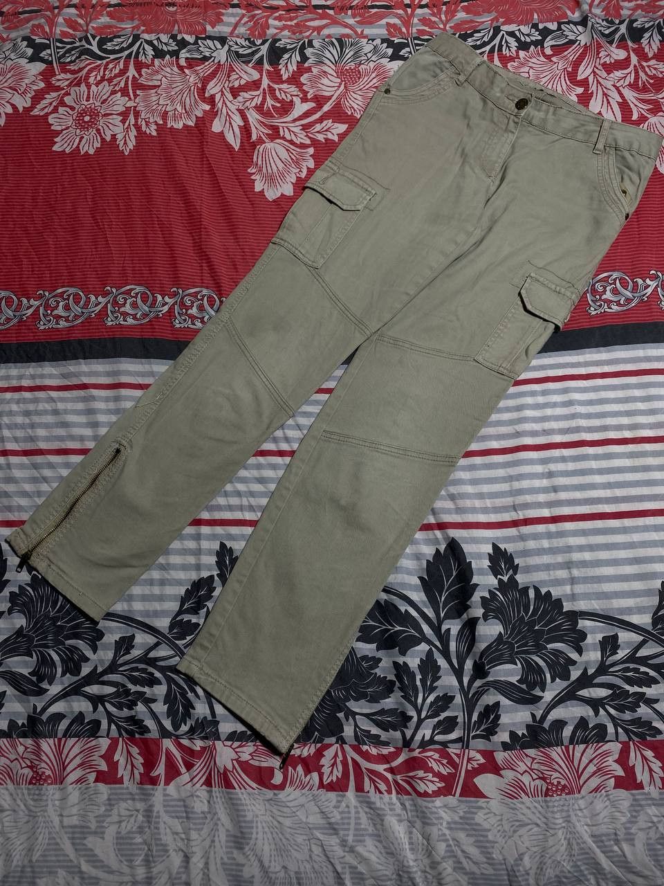 Japanese Brand Dirty Painted Distressed Thrashed Faded Baggy Jeans Y2K Size US 32 / EU 48 - 2 Thumbnail