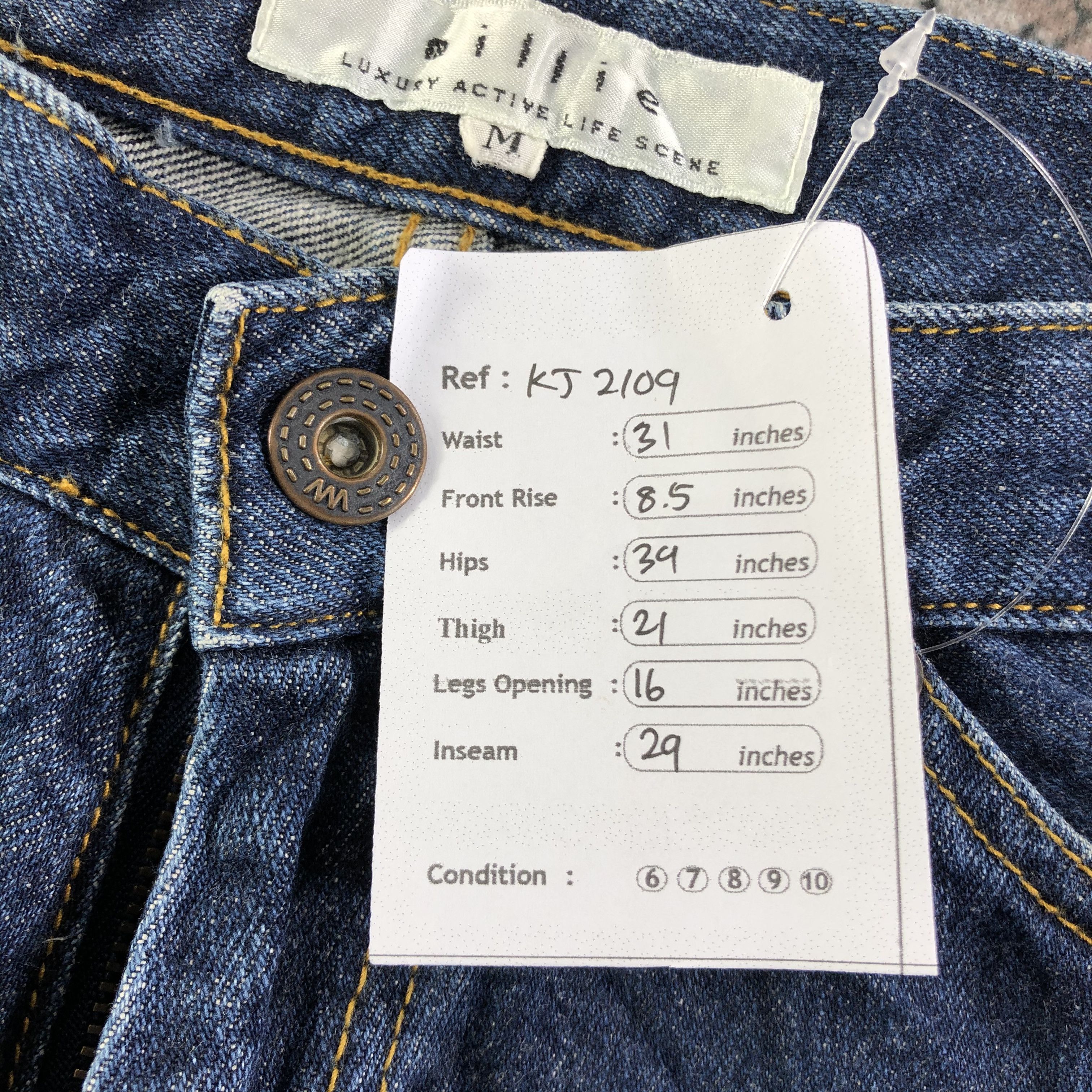 Japanese Brand Japanese Brand Acid Wash Flare Jeans KJ2109 Size US 30 / EU 46 - 10 Thumbnail