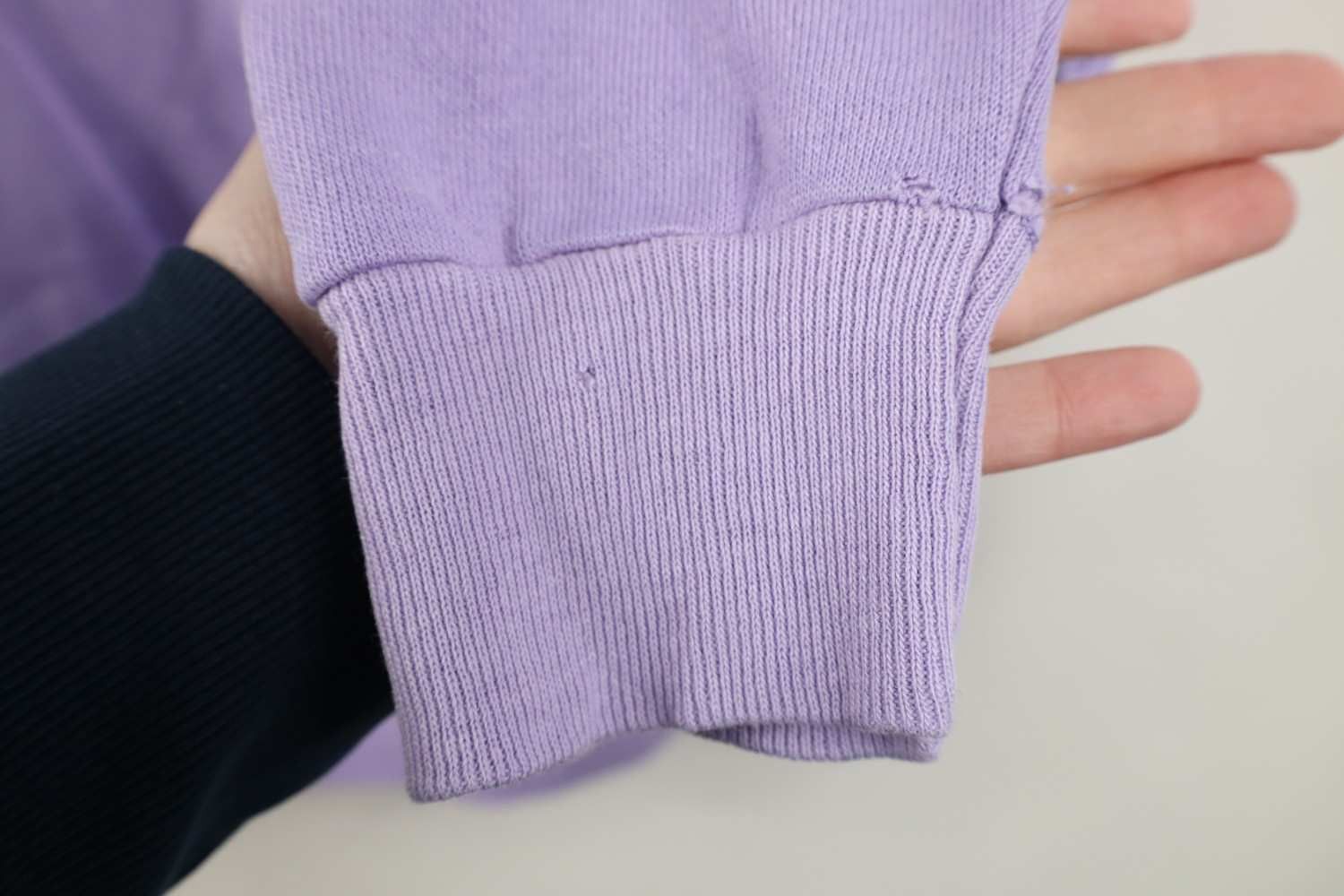 Vintage Vintage 70s 80s Streetwear Blank Raglan Sweatshirt Lilac USA Size L / US 10 / IT 46 - 8 Thumbnail