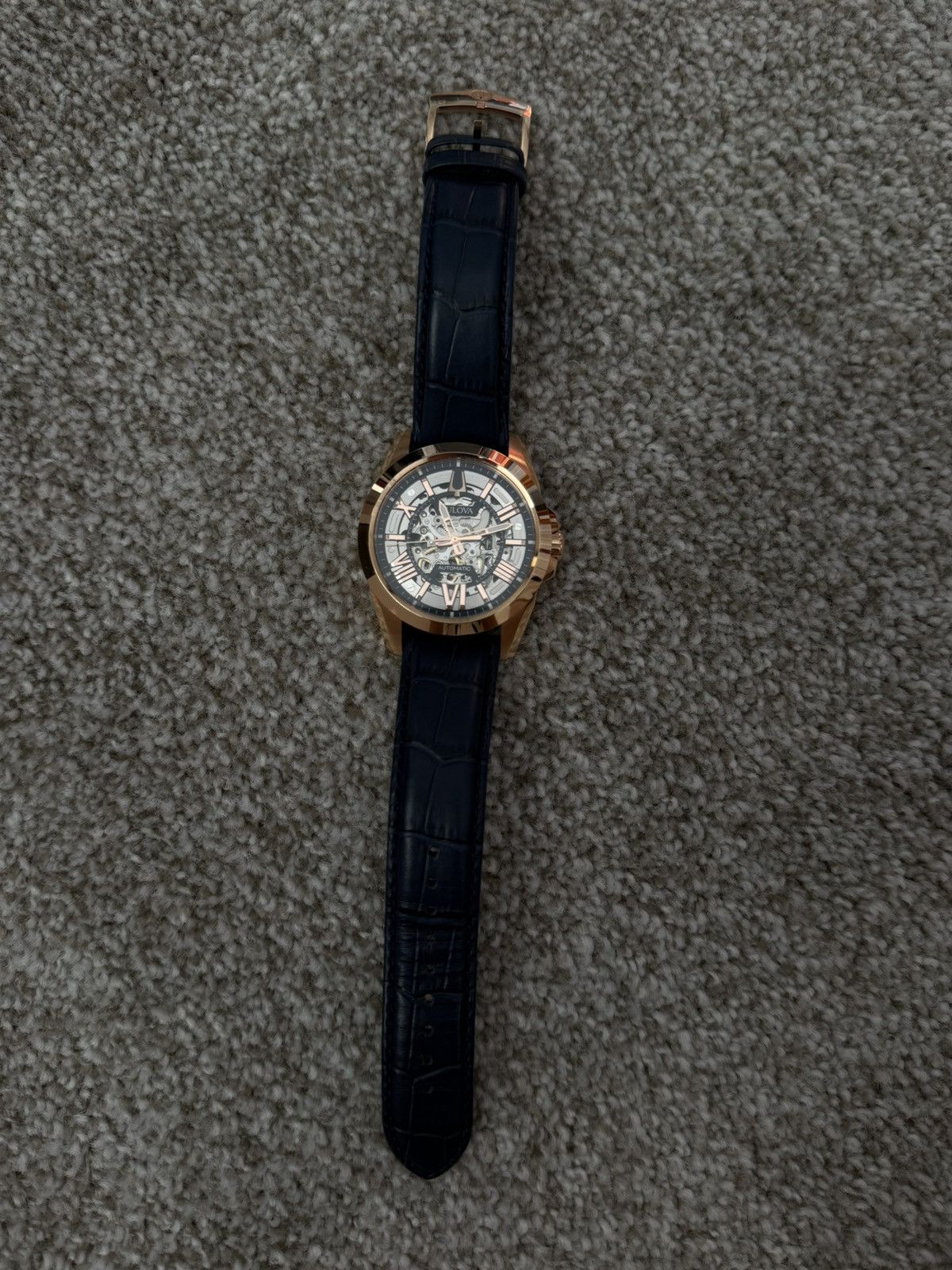 Bulova Bulova Men's Sutton Automatic Skeleton Dial Watch Size ONE SIZE - 3 Thumbnail