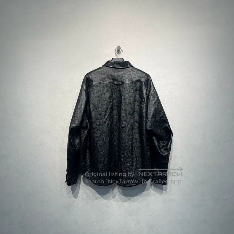 Balenciaga Balenciaga Double Blpgo Printed Leather Jacket Size US S / EU 44-46 / 1 - 2 Thumbnail