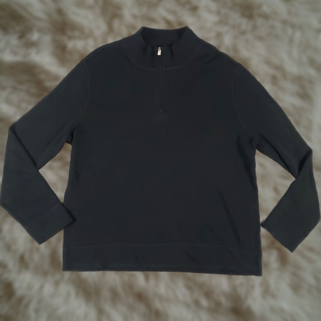 Faconnable VINTAGE Façonnable Sweater Mens XL Pullover Knit Jumper 1/4 Zip Casual Fall Winter Size US XL / EU 56 / 4 - 1 Thumbnail