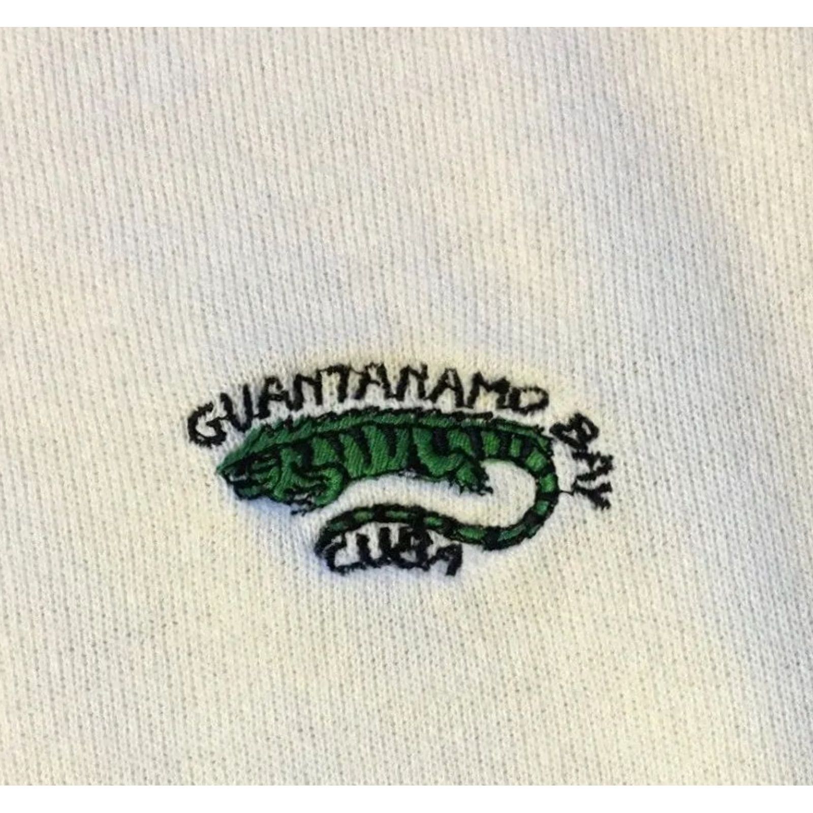 Vintage VINTAGE US Navy Sweatshirt S Boxy 80s 90s USA Military Army Grunge Cuba Guantanamo Bay White Shirt Mens Size US S / EU 44-46 / 1 - 2 Thumbnail