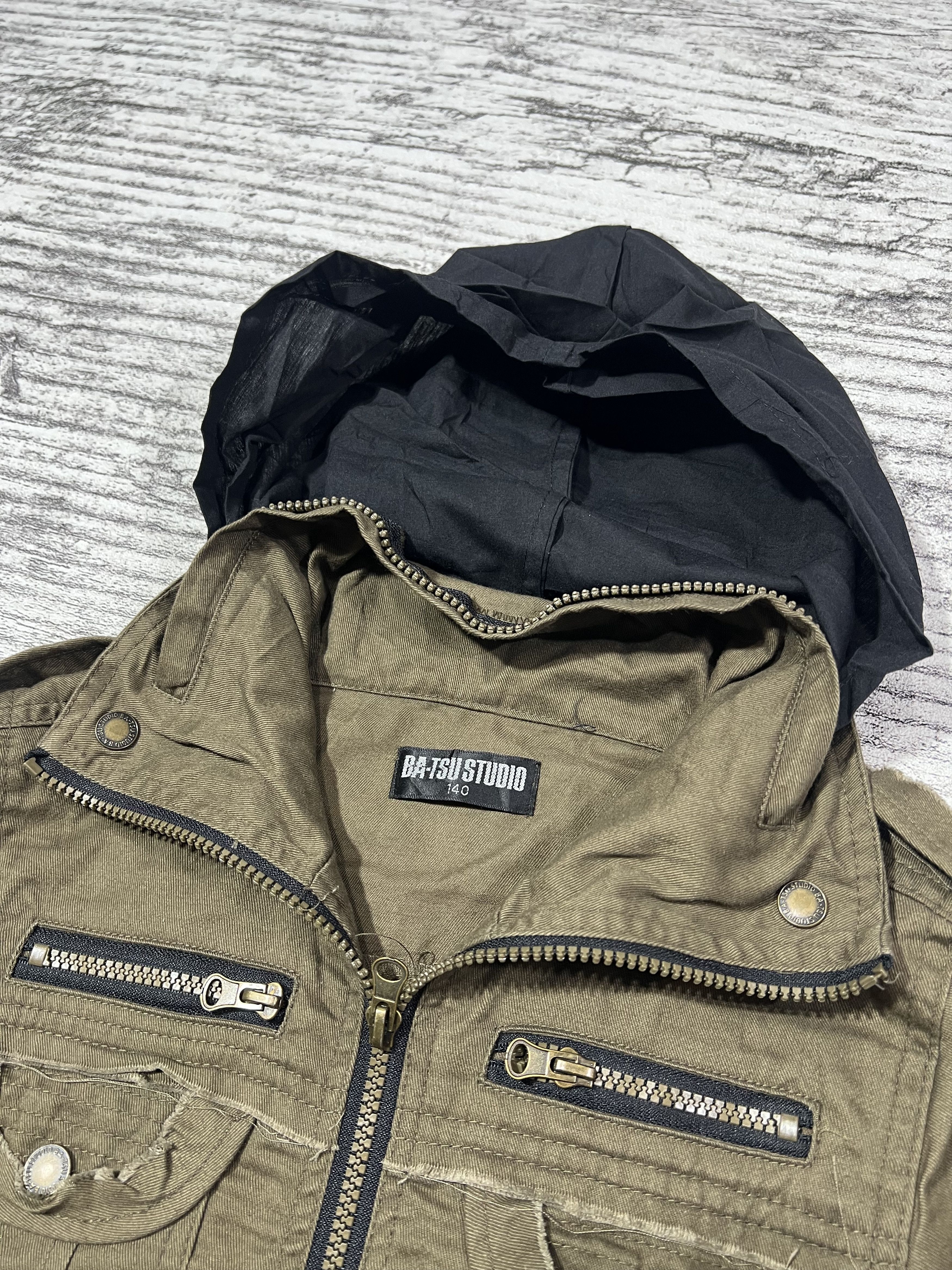 Japanese Brand 2000s Archival Batsu Poem Bono Distress Hodded y2k Lgb Ifsix Size US XS / EU 42 / 0 - 2 Thumbnail