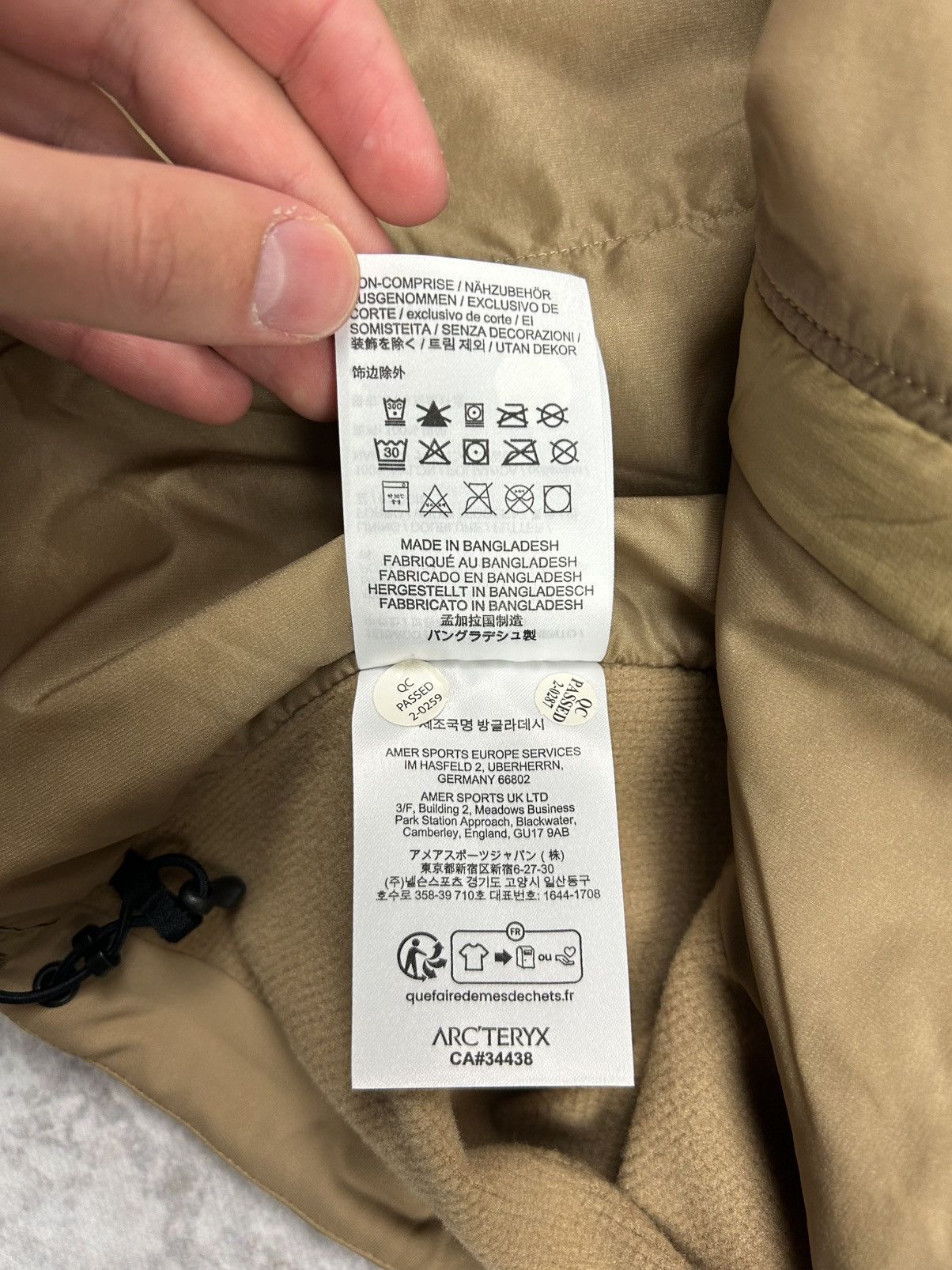 Arc'teryx Arc'teryx Atom M Canvas II L Size US L / EU 52-54 / 3 - 6 Thumbnail