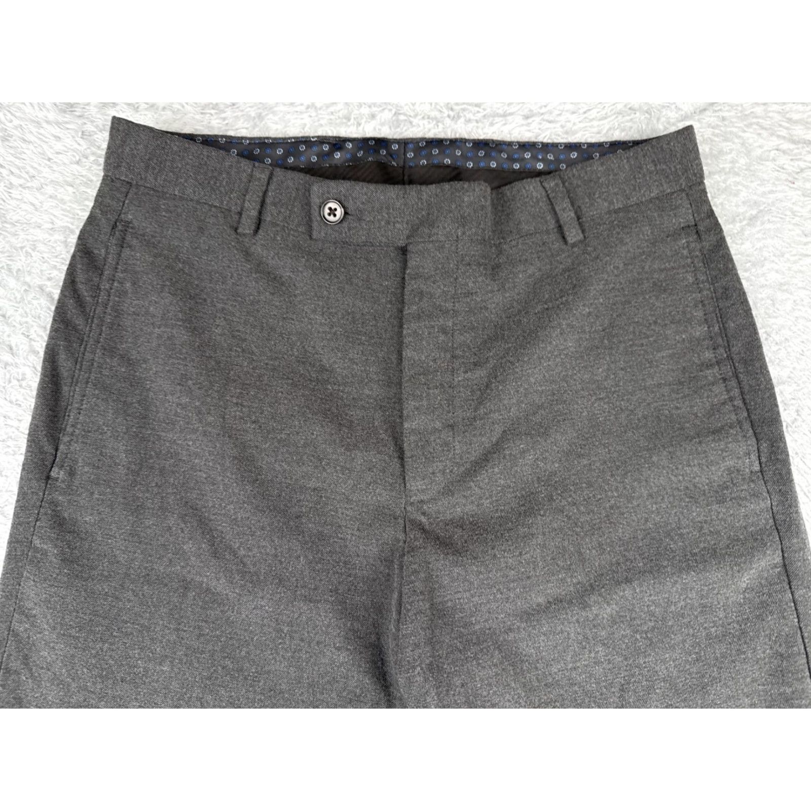 Ralph Lauren Lauren Ralph Lauren Pants Men 30 Gray Black Label Polyester Rayon Flat Front 32L Dress Pants Size US 30 / EU 46 - 4 Thumbnail