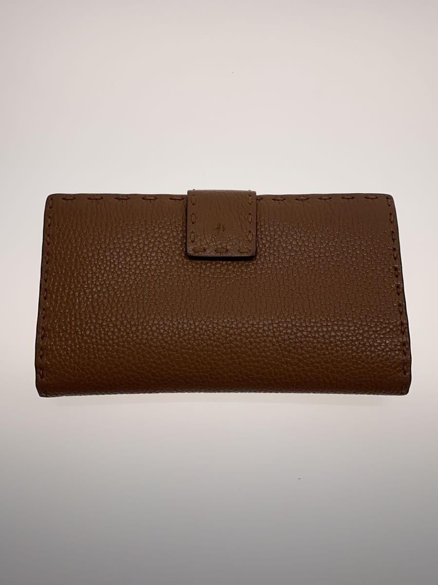 Fendi Fendi Leather Long Wallet Brown Size ONE SIZE - 2 Thumbnail