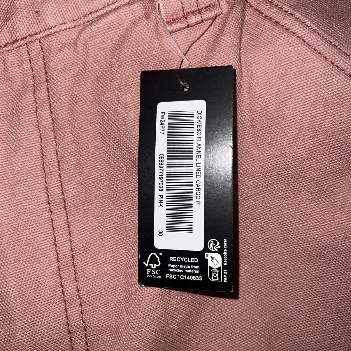 Dickies × Supreme Supreme Dickies Cargo Flannel Lined Cargo Pants Pink Size 30 Size US 30 / EU 46 - 4 Thumbnail