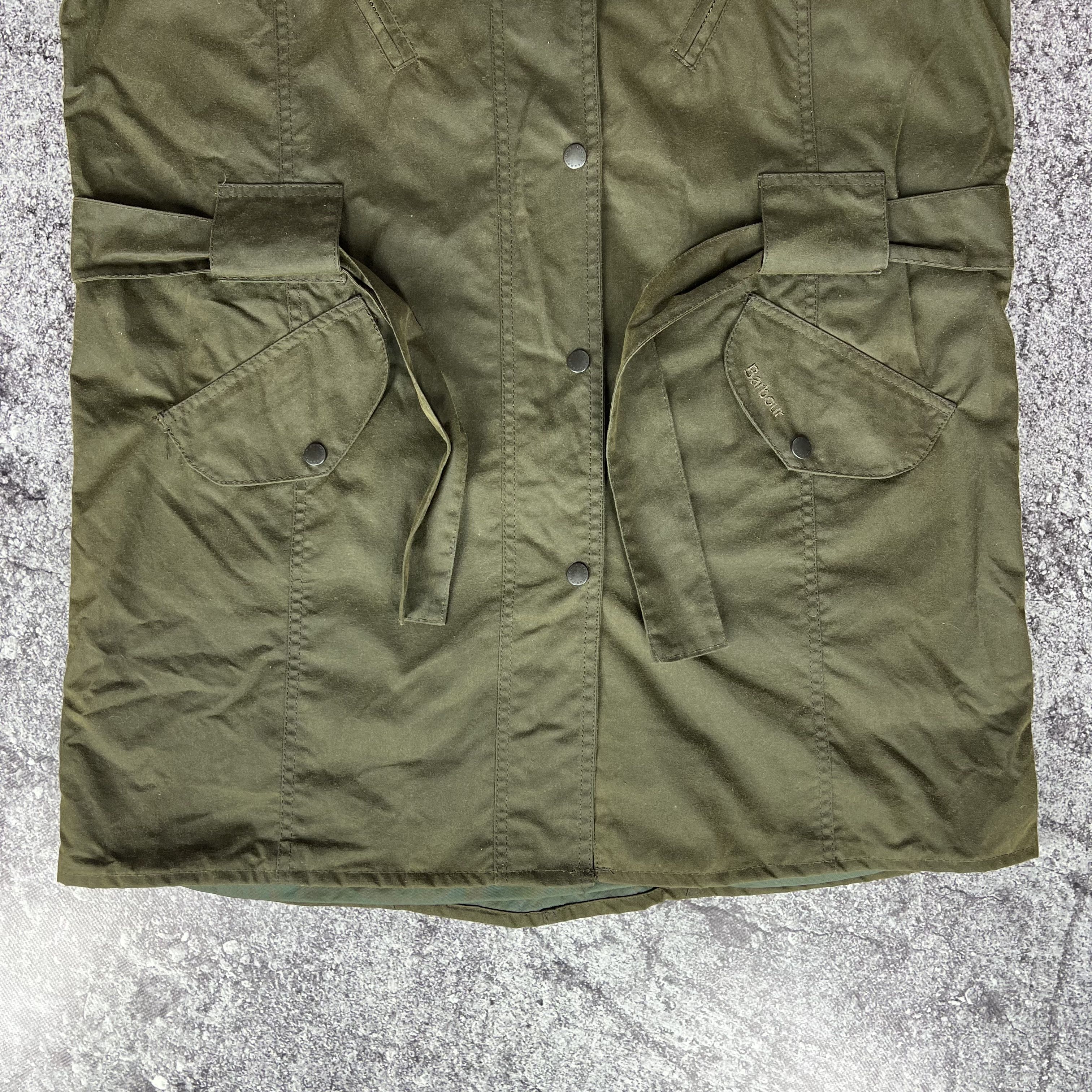 Barbour Barbour Newhampton Waxed Trench Coat Jacket Size UK 16 Size XL / US 12-14 / IT 48-50 - 7 Thumbnail