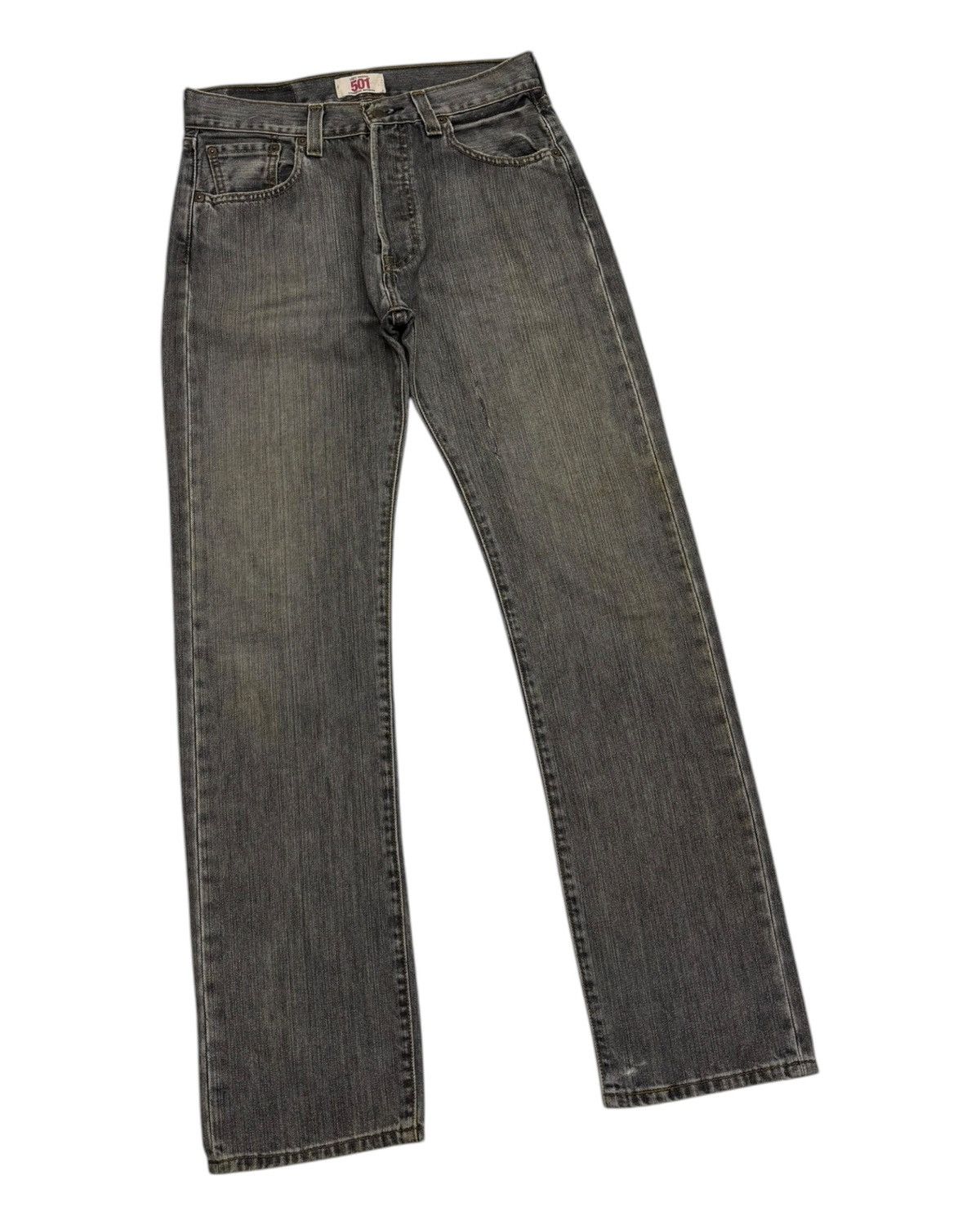 Engineered Garments × Levi's 💥VINTAGE LEVIS 501 FADED BLACK DISTRESSED DENIM JEANS Size US 29 - 3 Thumbnail