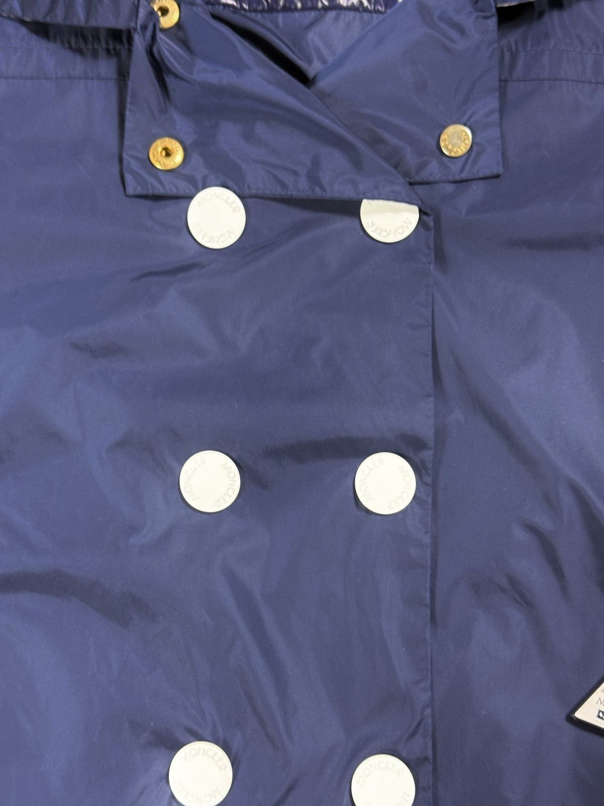 Moncler Moncler coat navy bomber jacket nylon Size L / US 10 / IT 46 - 4 Thumbnail