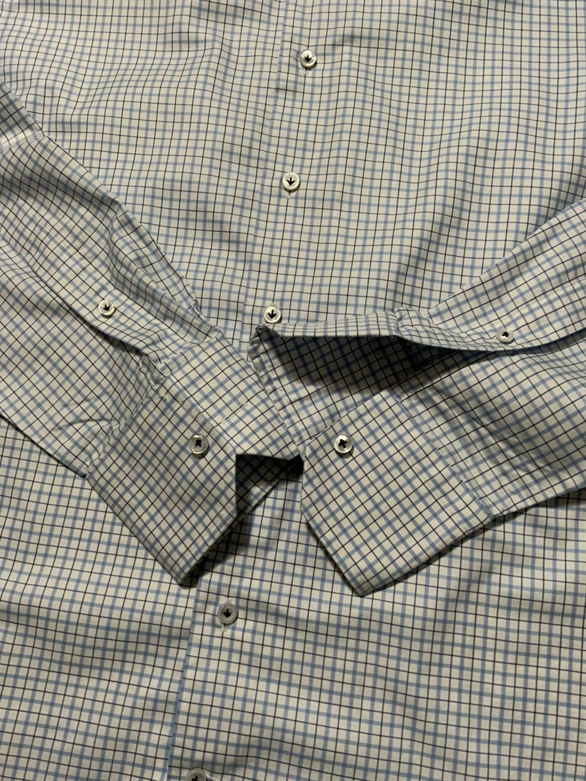 Designer Emanuel Berg Custom Check Plaid Textile Cotton Button Shirt Size US S / EU 44-46 / 1 - 5 Thumbnail