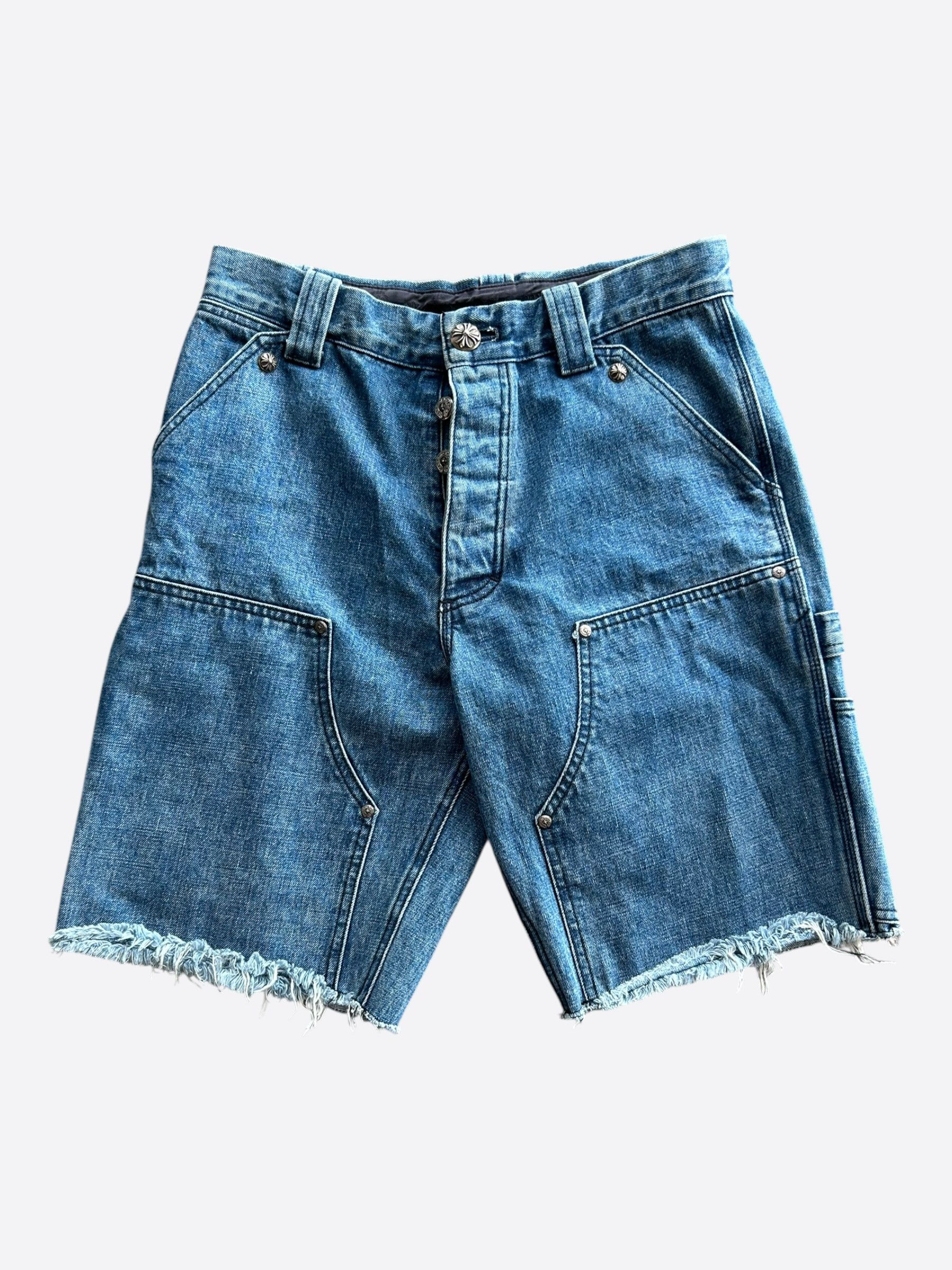 Chrome Hearts Chrome Hearts Blue Carpenter Shorts Size US 30 / EU 46 - 1 Thumbnail
