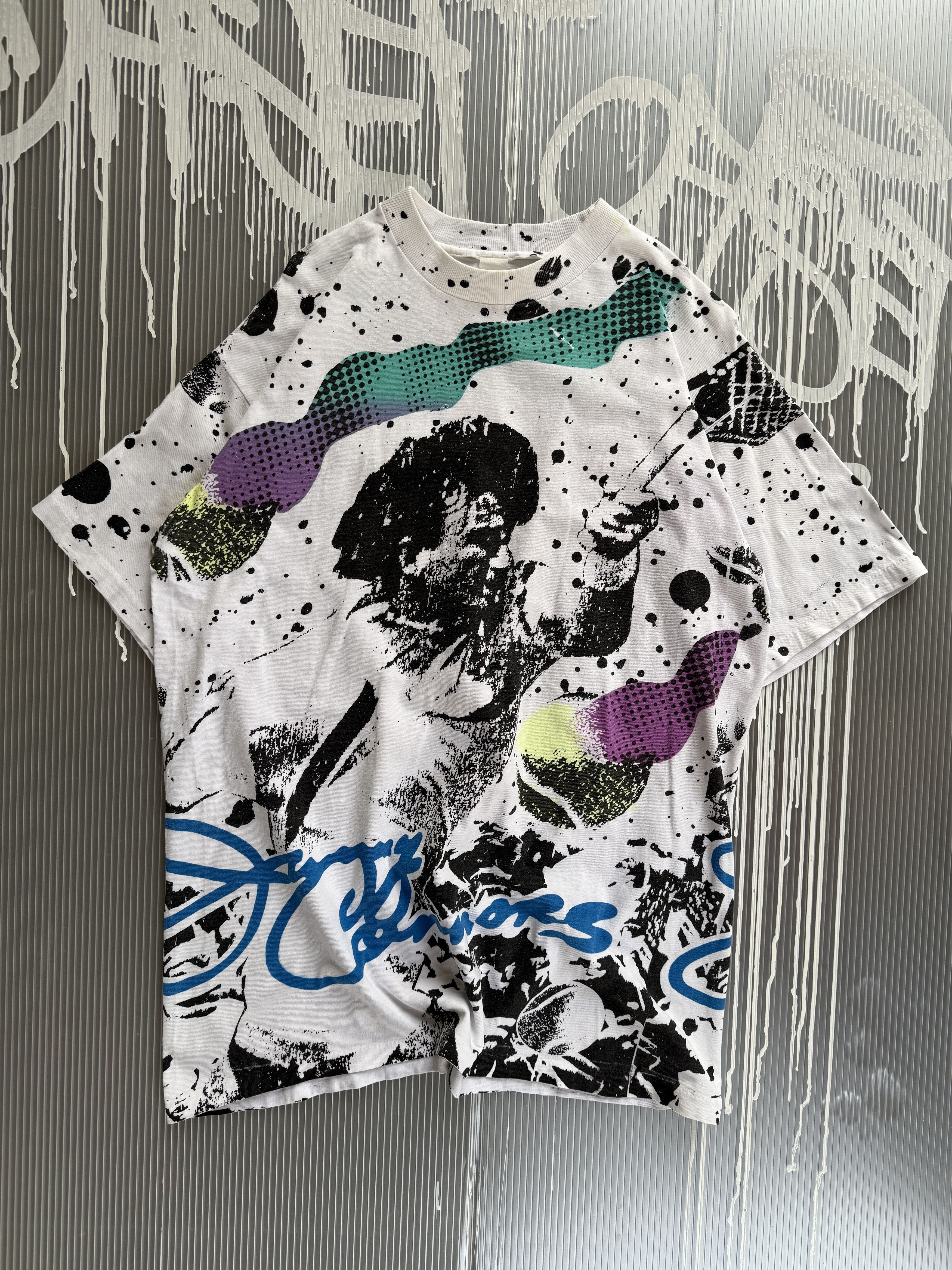 Band Tees × Liquid Blue × Vintage Jimmy Connors 90s vintage all over print t-shirt - L Size US L / EU 52-54 / 3 - 1 Thumbnail