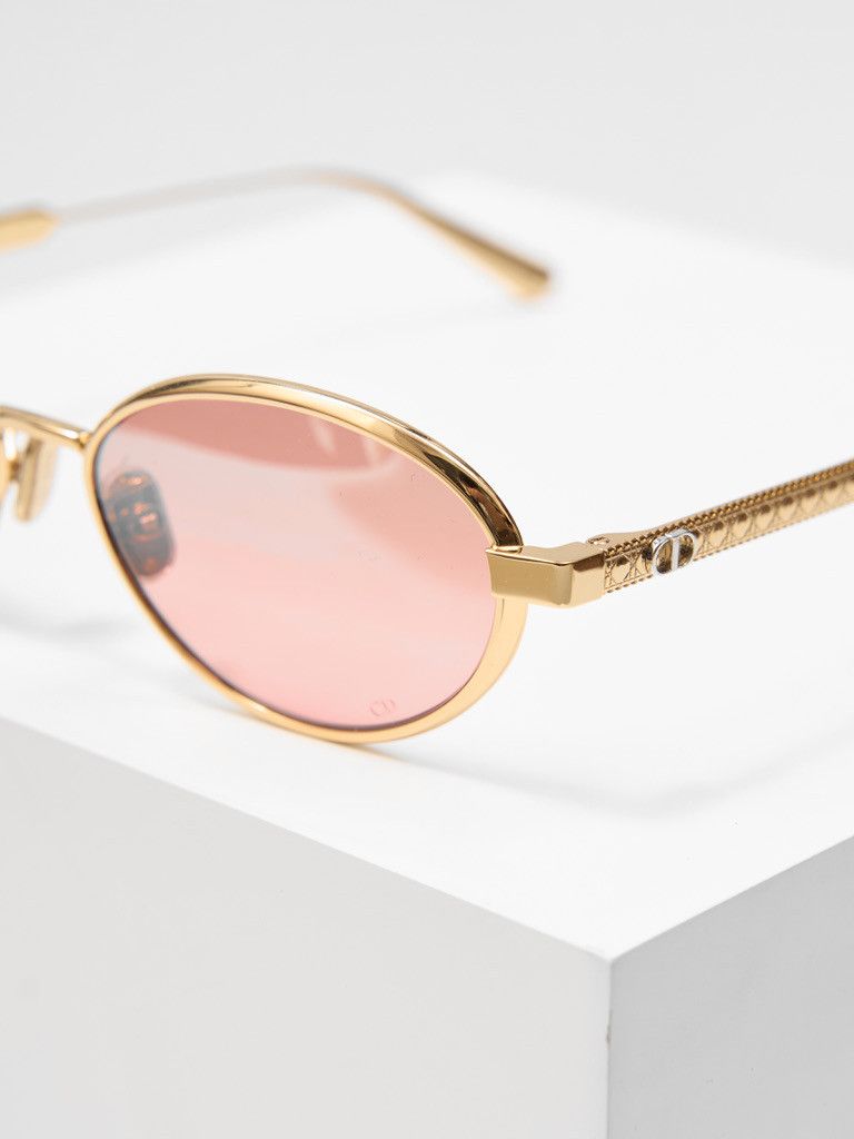 Dior Dior DiorCannage R1U Gradient Pink Oval Sunglasses Size ONE SIZE - 5 Thumbnail