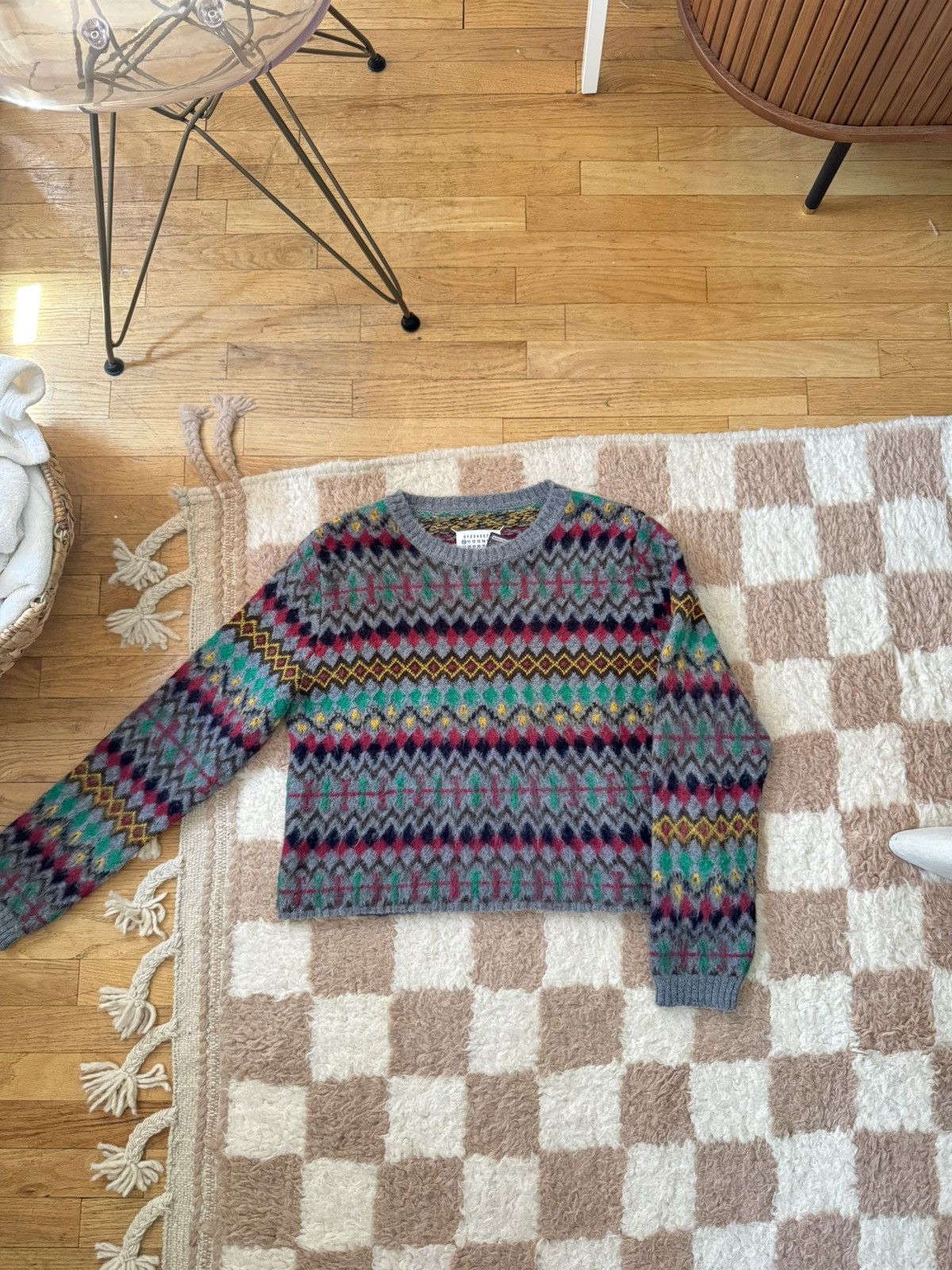 Maison Margiela Maison Margiela Fair Isle Sweater Size US XL / EU 56 / 4 - 1 Thumbnail