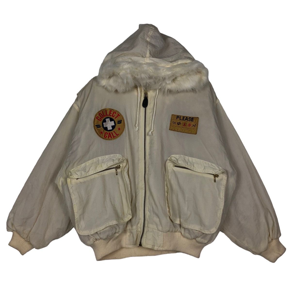 Japanese Brand 🔥Rare Bomber Jacket Big Logo Collect Call Issey Miyake Size US M / EU 48-50 / 2 - 1 Thumbnail