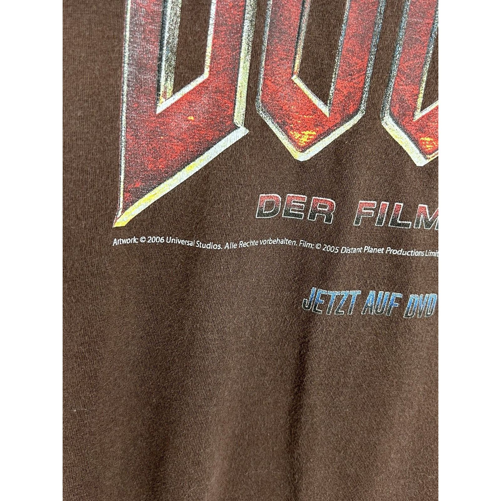 Vintage 00s Vintage Doom The Film 2005 German Promo Rare T-Shirt Size US M / EU 48-50 / 2 - 3 Thumbnail