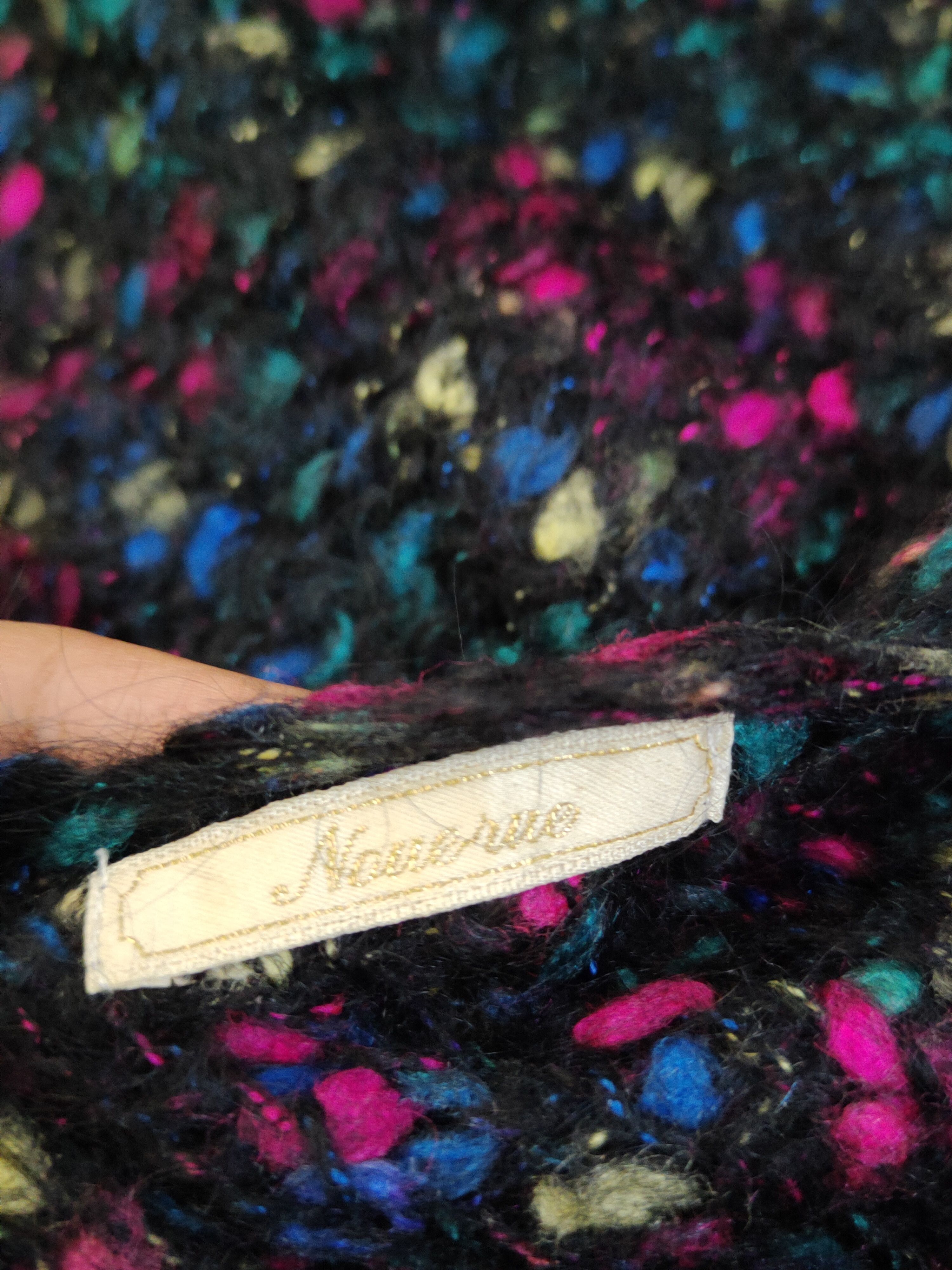 Japanese Brand × Vintage Nouesue Black Knitwear Sweatshirts #W1672 Size S / US 4 / IT 40 - 10 Thumbnail