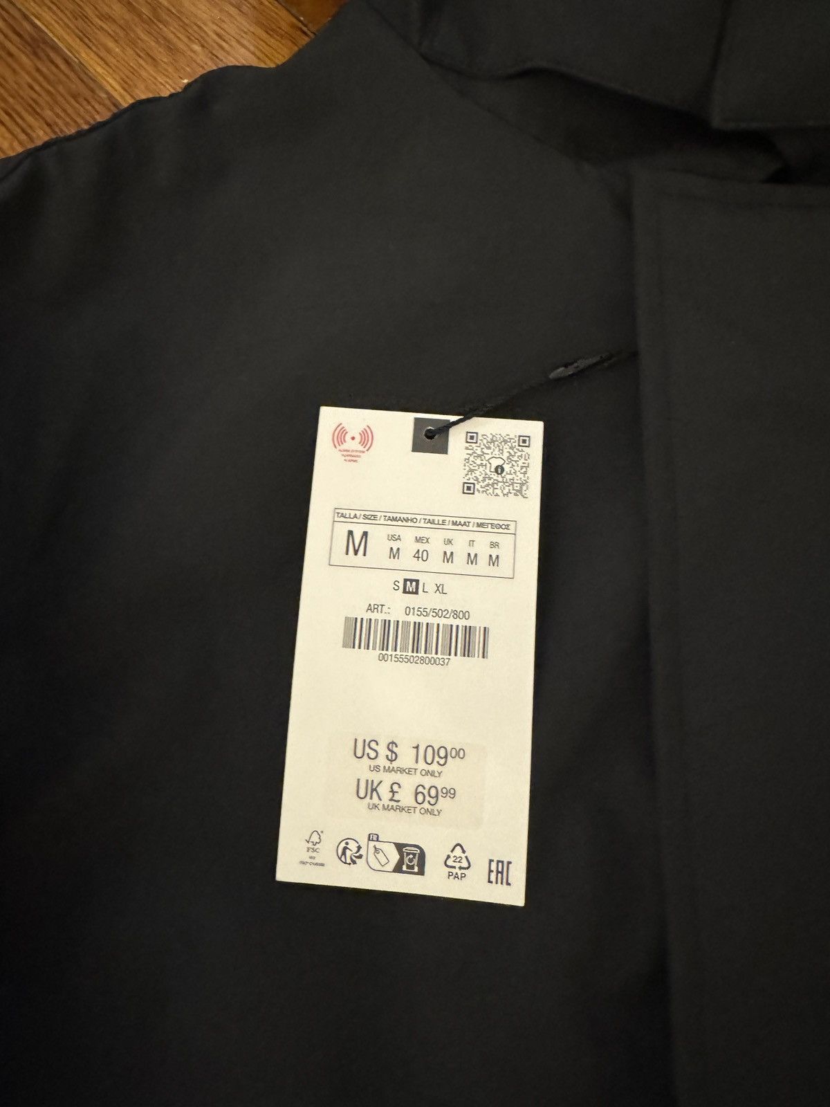 Zara Hooded water repellent jacket Size US M / EU 48-50 / 2 - 2 Thumbnail