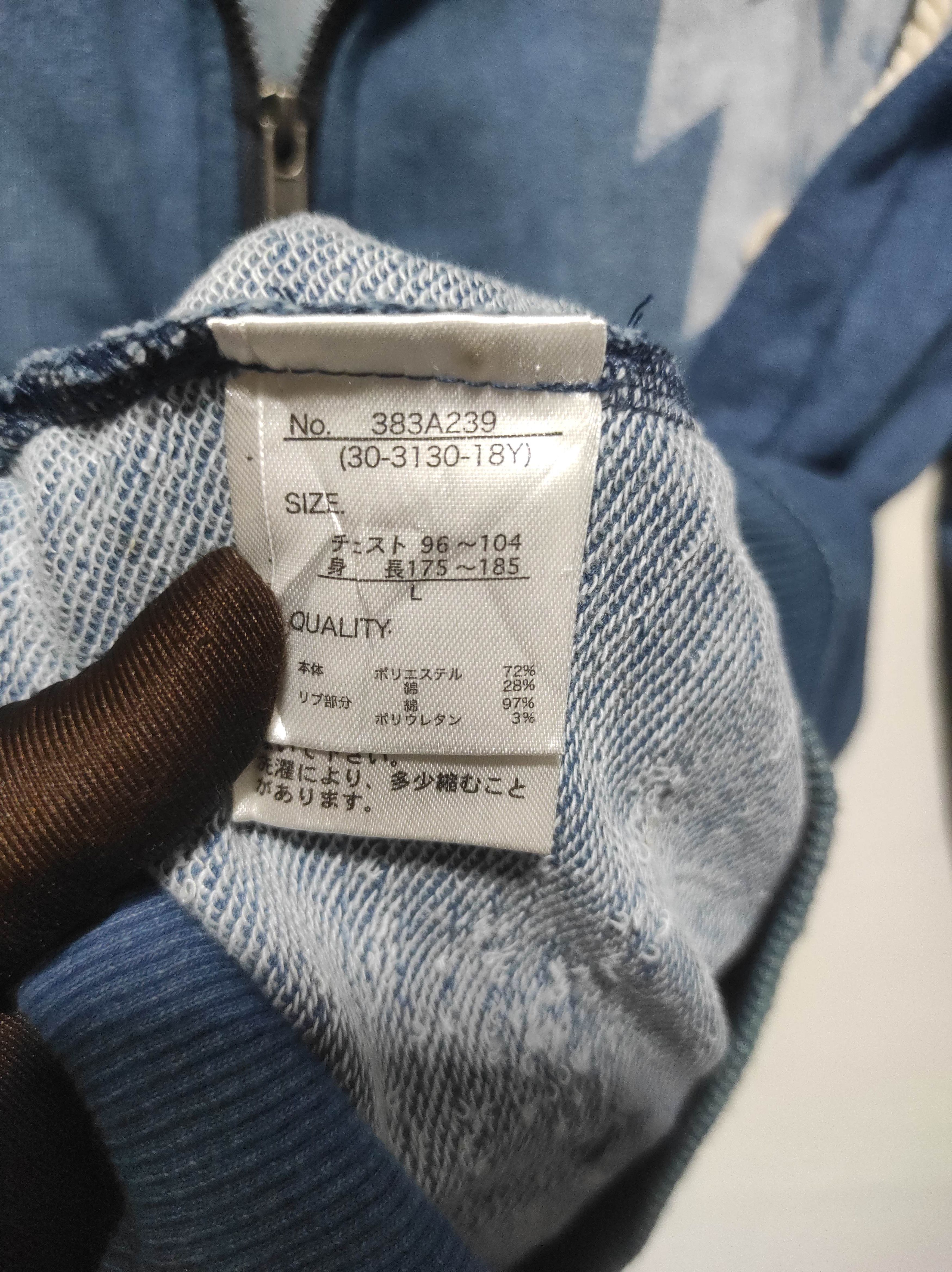 Le Grande Bleu (L.G.B.) Growth by Grail denim Zip Fur Hoodie IfSixWasNine LGB style Size US L / EU 52-54 / 3 - 9 Thumbnail